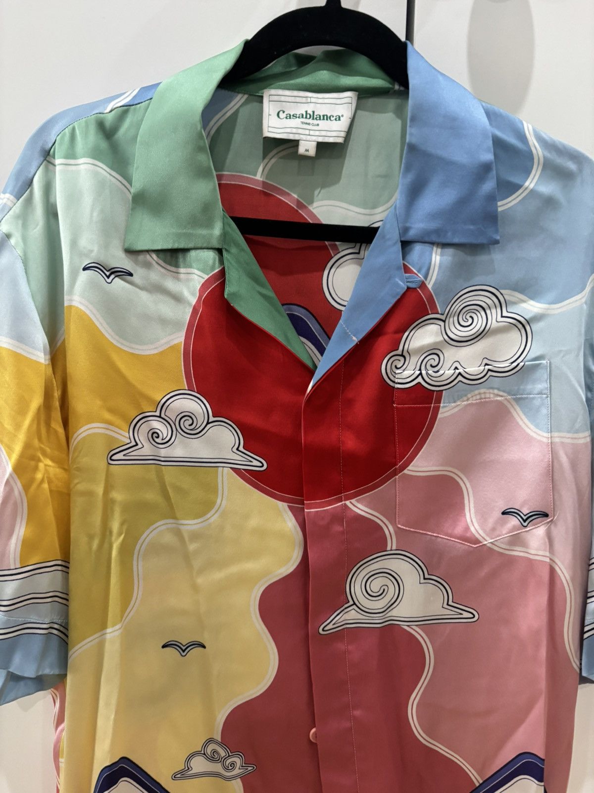 Casablanca Casablanca Cuban Collar Short Sleeve Silk Shirt Size US M / EU 48-50 / 2 - 3 Thumbnail