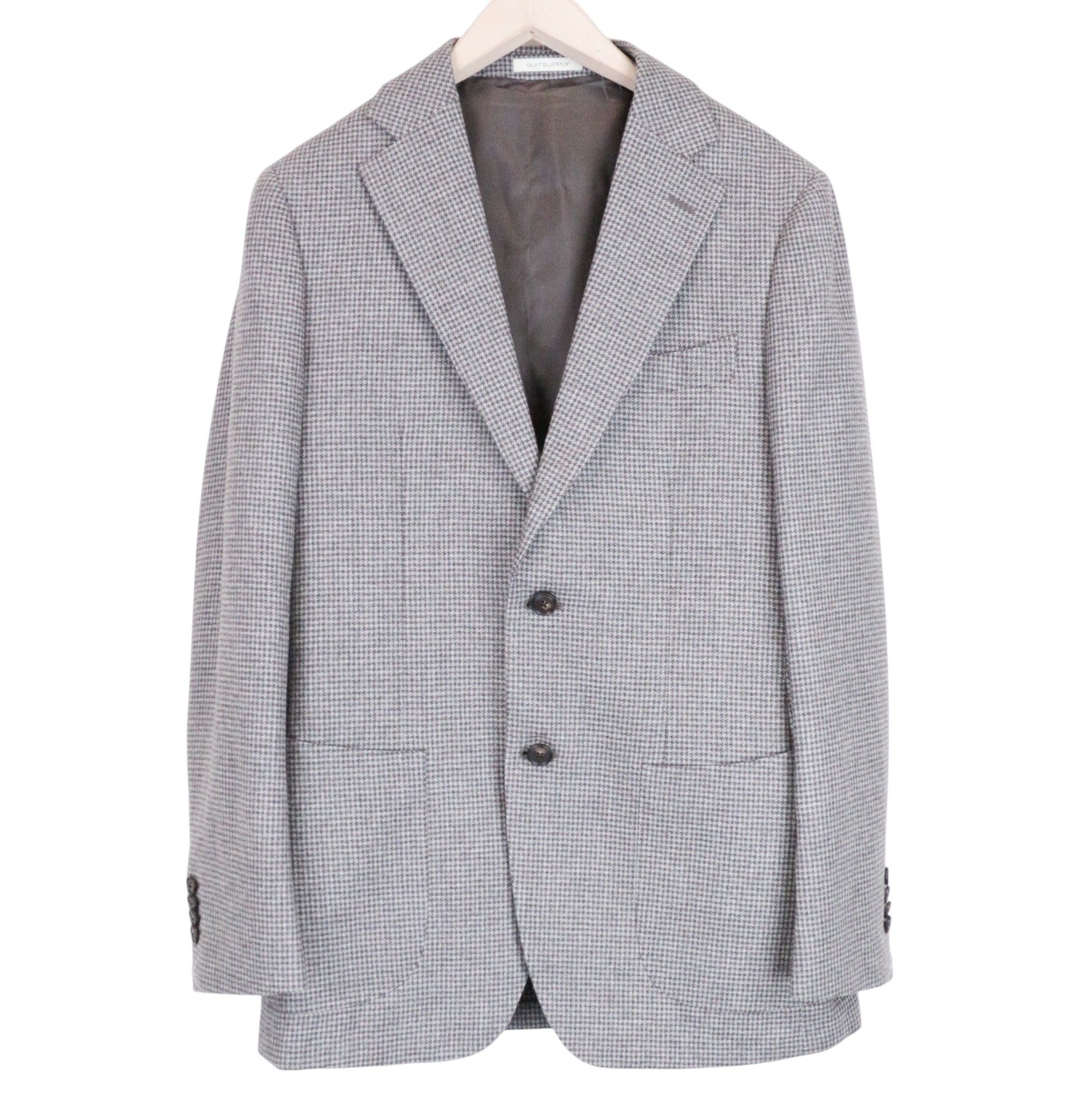Suitsupply HAVANA UK328R Grey Wool Cashmere Suit 67233 Size 38R - 2 Thumbnail