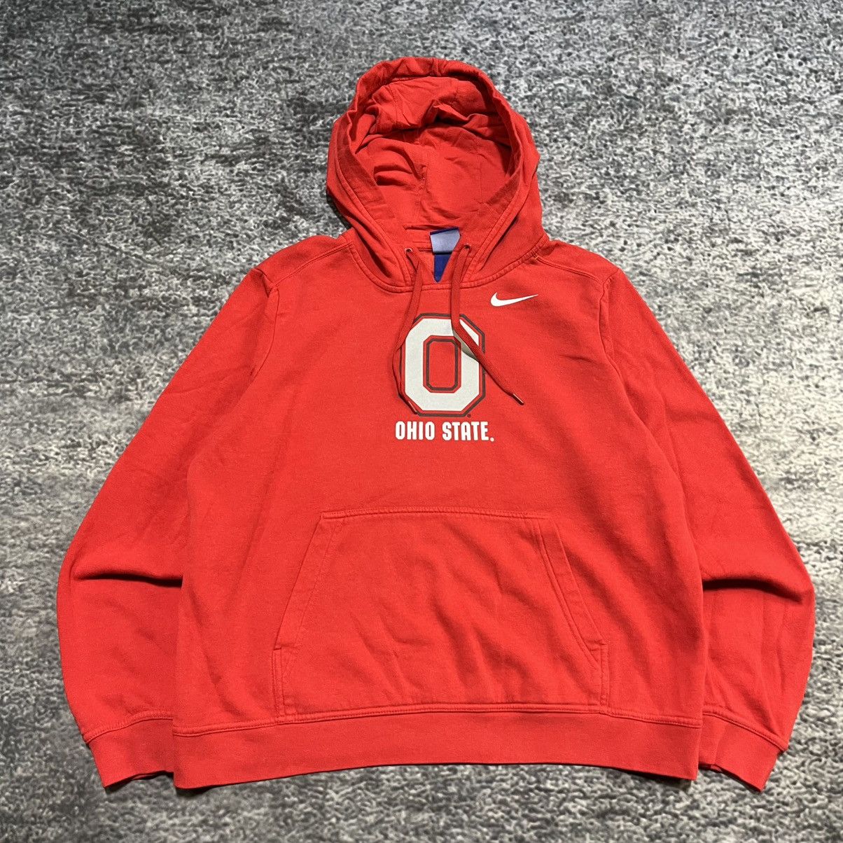 Nike Nike Ohio State University Buckeyes Swoosh Hoodie Sweatshirt Size US L / EU 52-54 / 3 - 3 Thumbnail