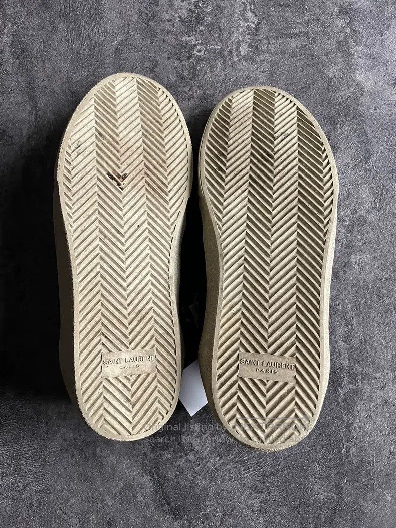 Saint Laurent Paris Saint Laurent Paris Slogan Distressed Canvas Shoes Size US 8 / EU 41 - 7 Thumbnail