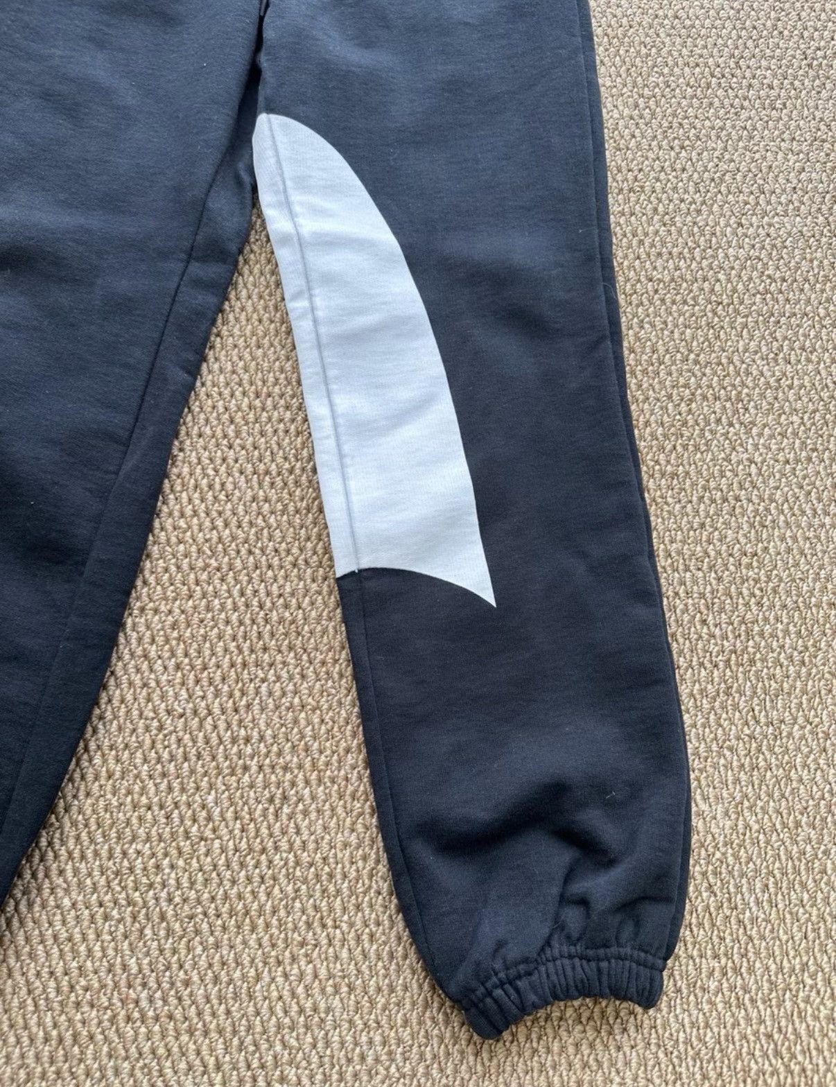 Stefan Cooke Stefan Cooke Black & White Scythe Panel Sweatpants K23 Size US 32 / EU 48 - 3 Thumbnail