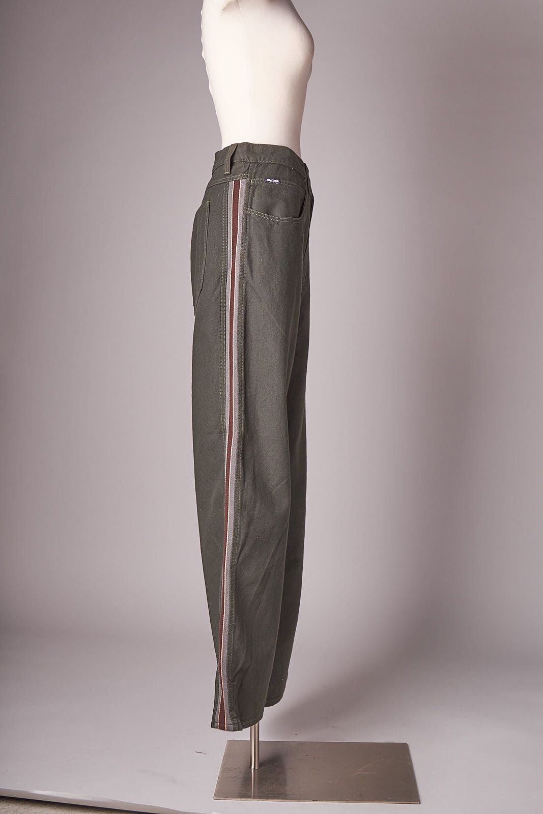 Split 1990s Deadstock Green Baggy Split Skateboarding Pants Size US 38 / EU 54 - 4 Thumbnail