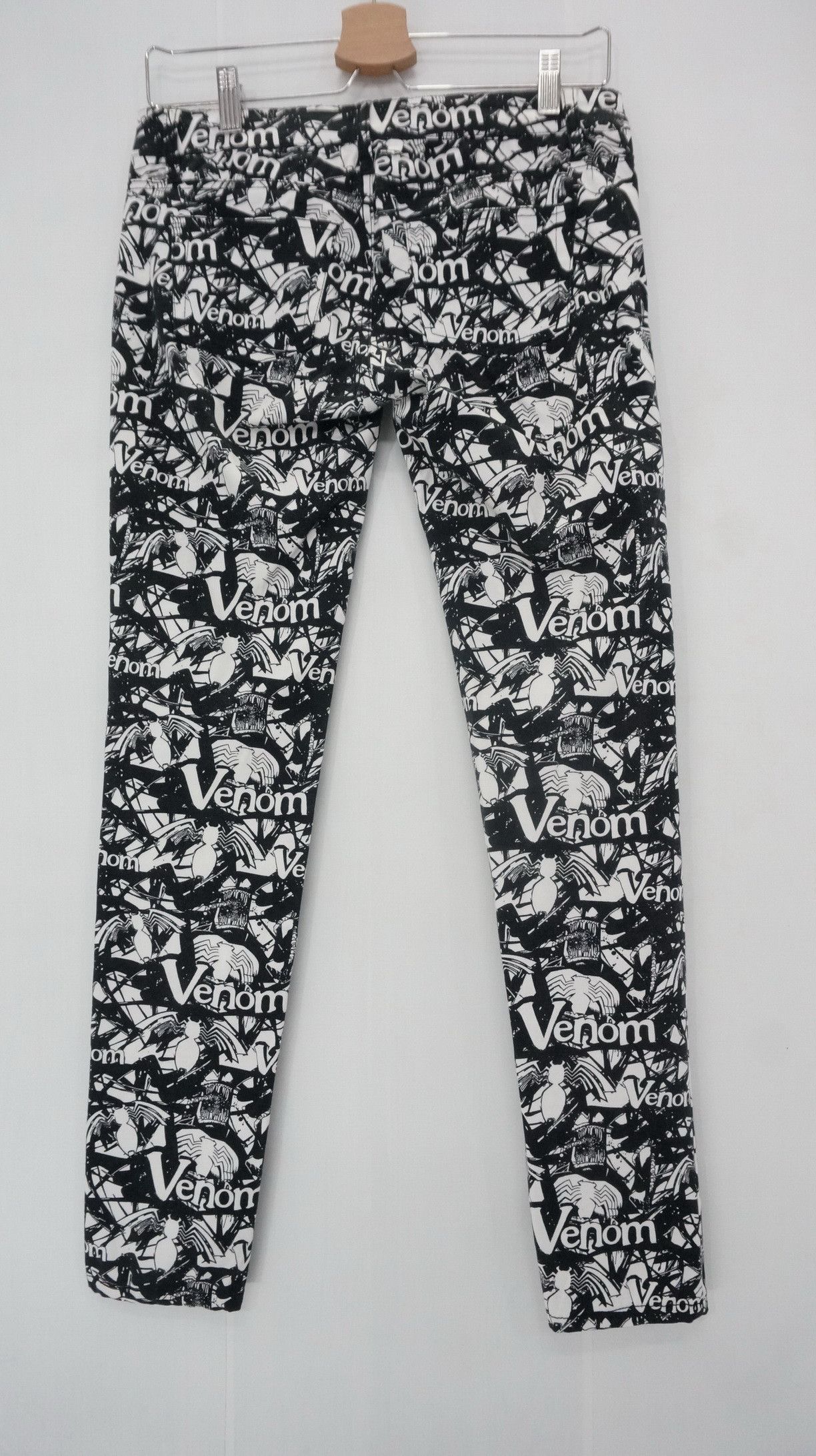 Marvel Comics Marvel VENOM Skinny Women Pants Size 29" - 3 Thumbnail