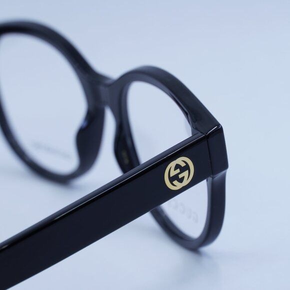 Gucci 🕶️ New Gucci GG1580O 001 Eyeglasses - Shiny Black Frame Size ONE SIZE - 4 Thumbnail