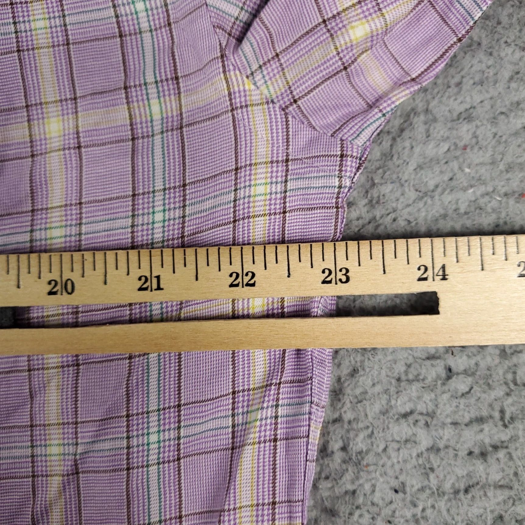 Peter Millar Peter Millar Button-Up Shirt Mens Medium Purple Plaid Long Sleeve Casual Size US M / EU 48-50 / 2 - 5 Thumbnail