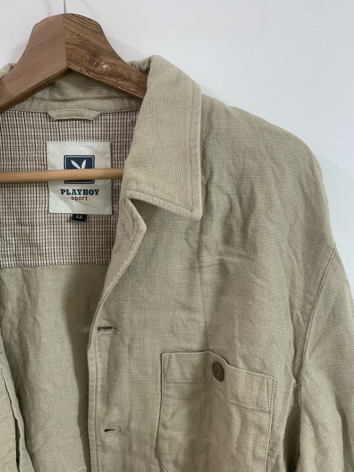 Japanese Brand × Playboy Vintage Playboy Button Beige Jacket Size US L / EU 52-54 / 3 - 5 Thumbnail