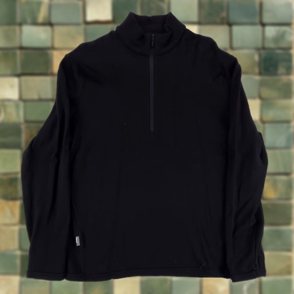 Icebreaker Icebreaker Pullover Shirt 1/4 Zip Merino Wool Black Mens L Size US L / EU 52-54 / 3 - 1 Thumbnail