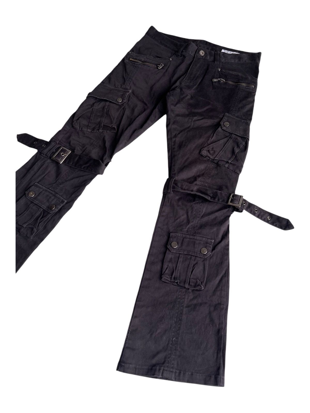 Roen SD 🇯🇵 Super Flare Bondage Strap Parachute Stretch Pant Size US 31 - 2 Thumbnail
