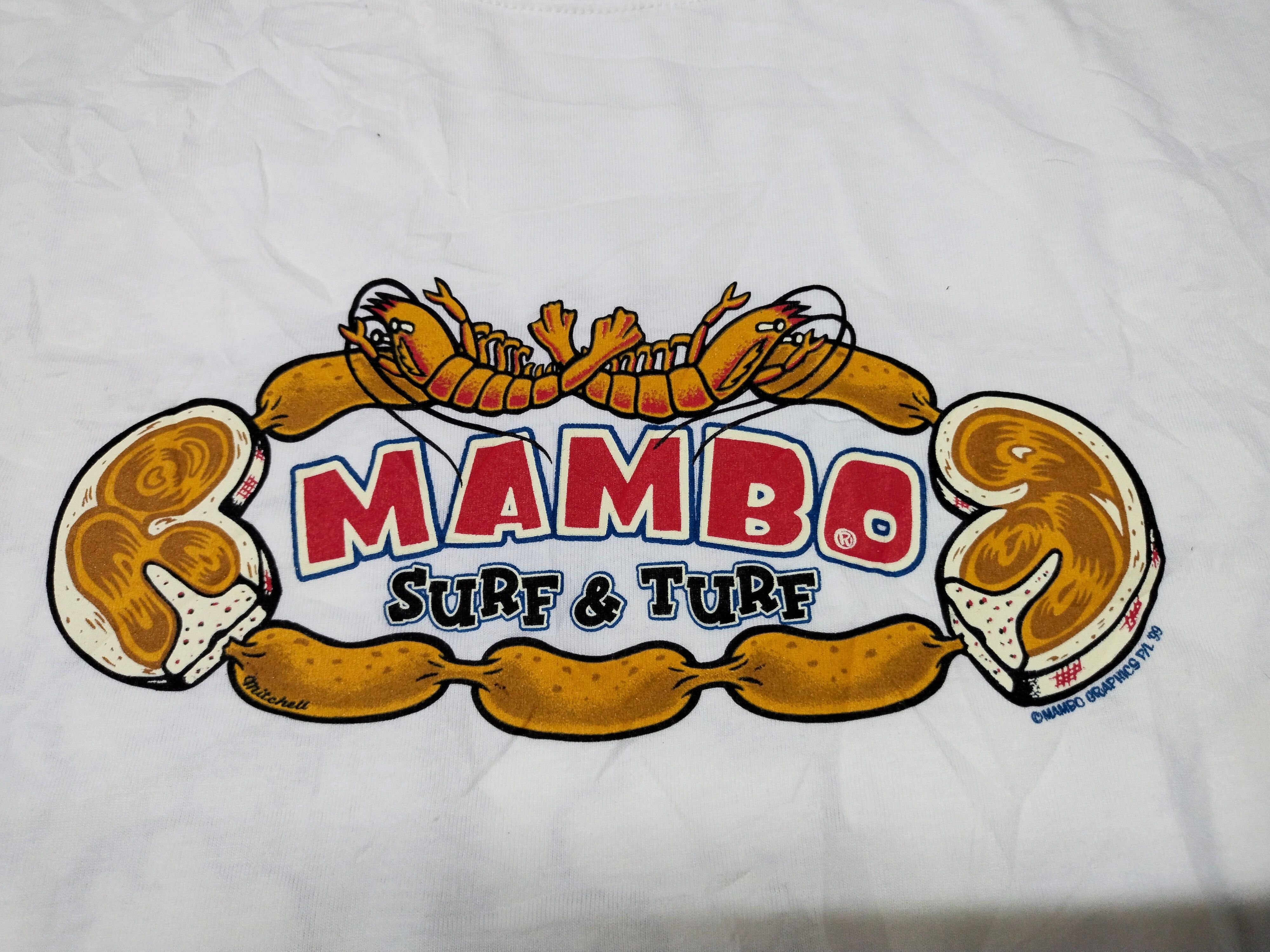 Mambo Vintage Mambo Graphics Surf & Turf Mitchell White Tee Size US L / EU 52-54 / 3 - 8 Thumbnail