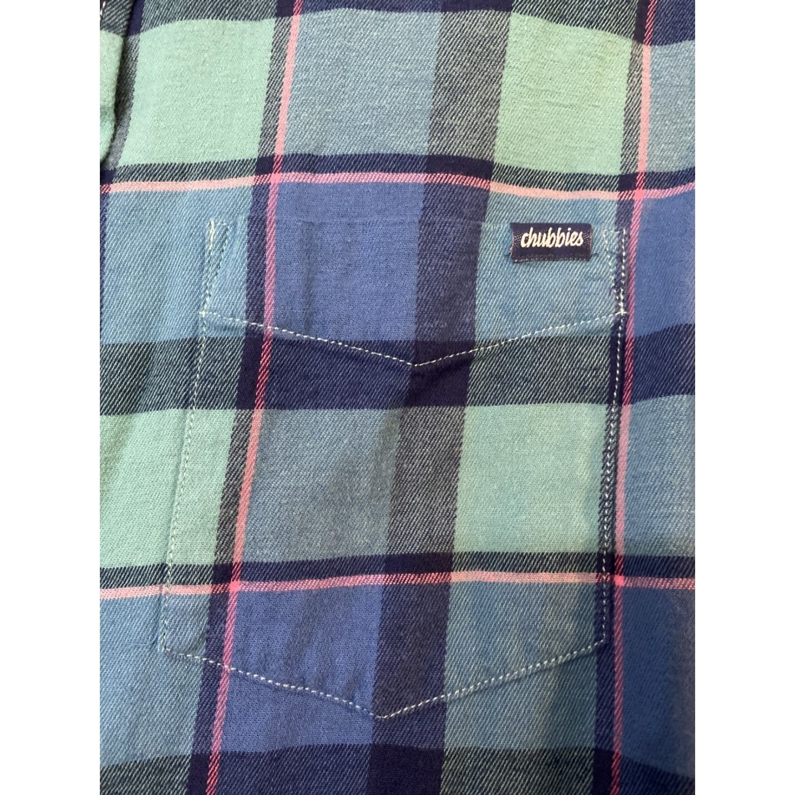 Chubbies Chubbies Shirt Long Sleeve Flannel Button-Up Plaid Cotton Blend Multicolor Mens Medium Size US M / EU 48-50 / 2 - 3 Thumbnail