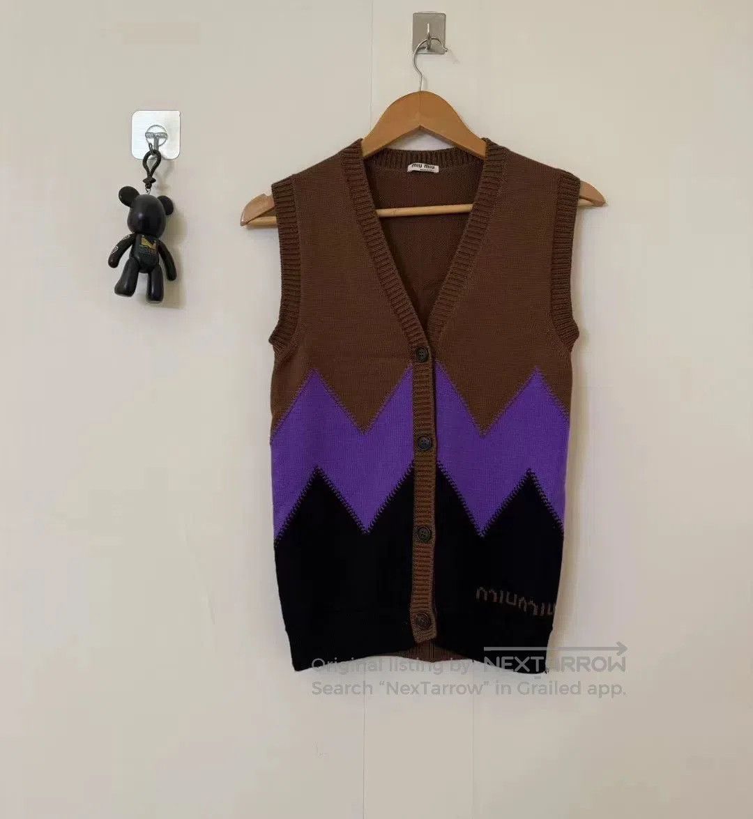 miumiu vintage cashmere vest.