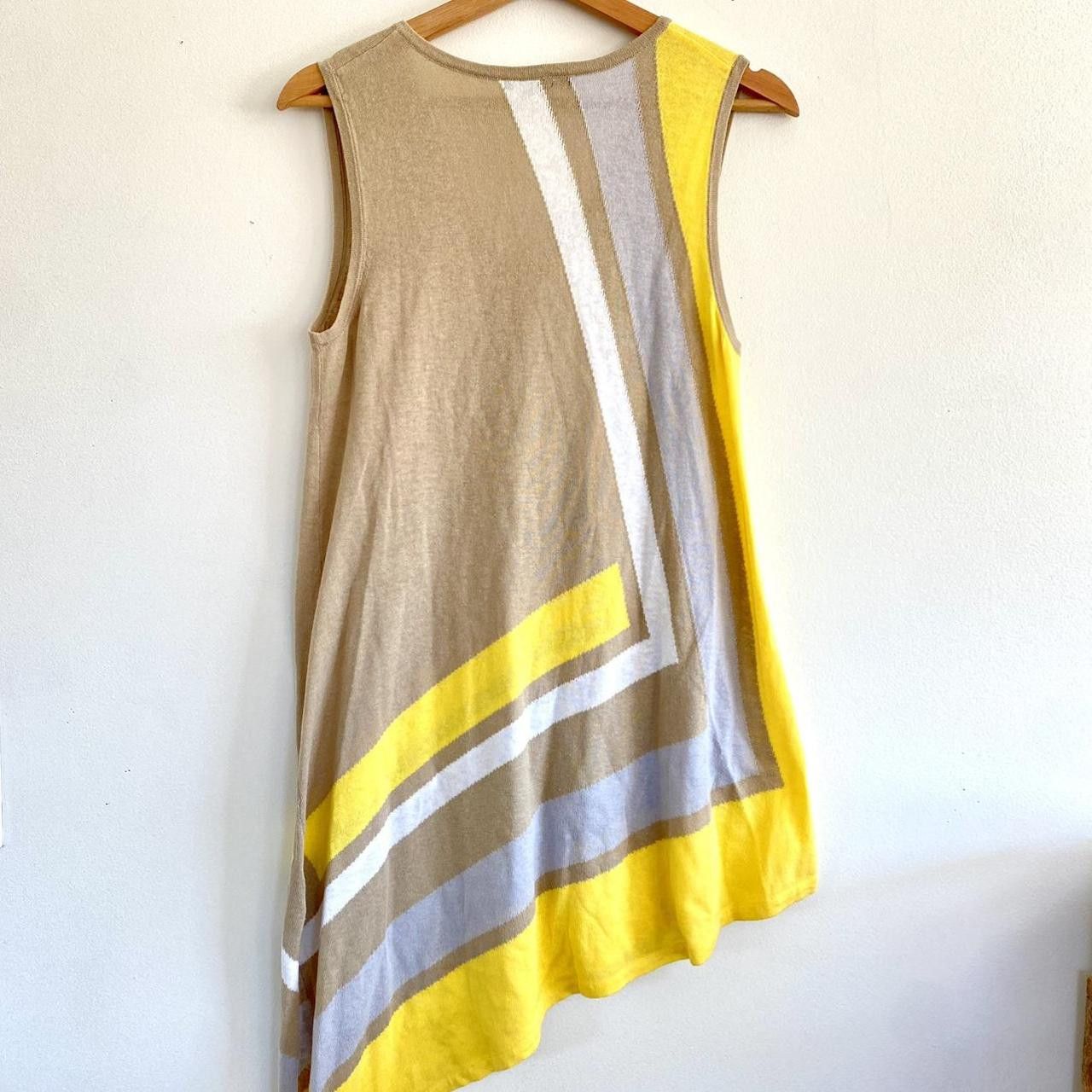 Other CABLE & GAUGE YELLOW CREAM MEDIUM MINI ASYMMETRICAL DRESS Size M / US 6-8 / IT 42-44 - 7 Thumbnail