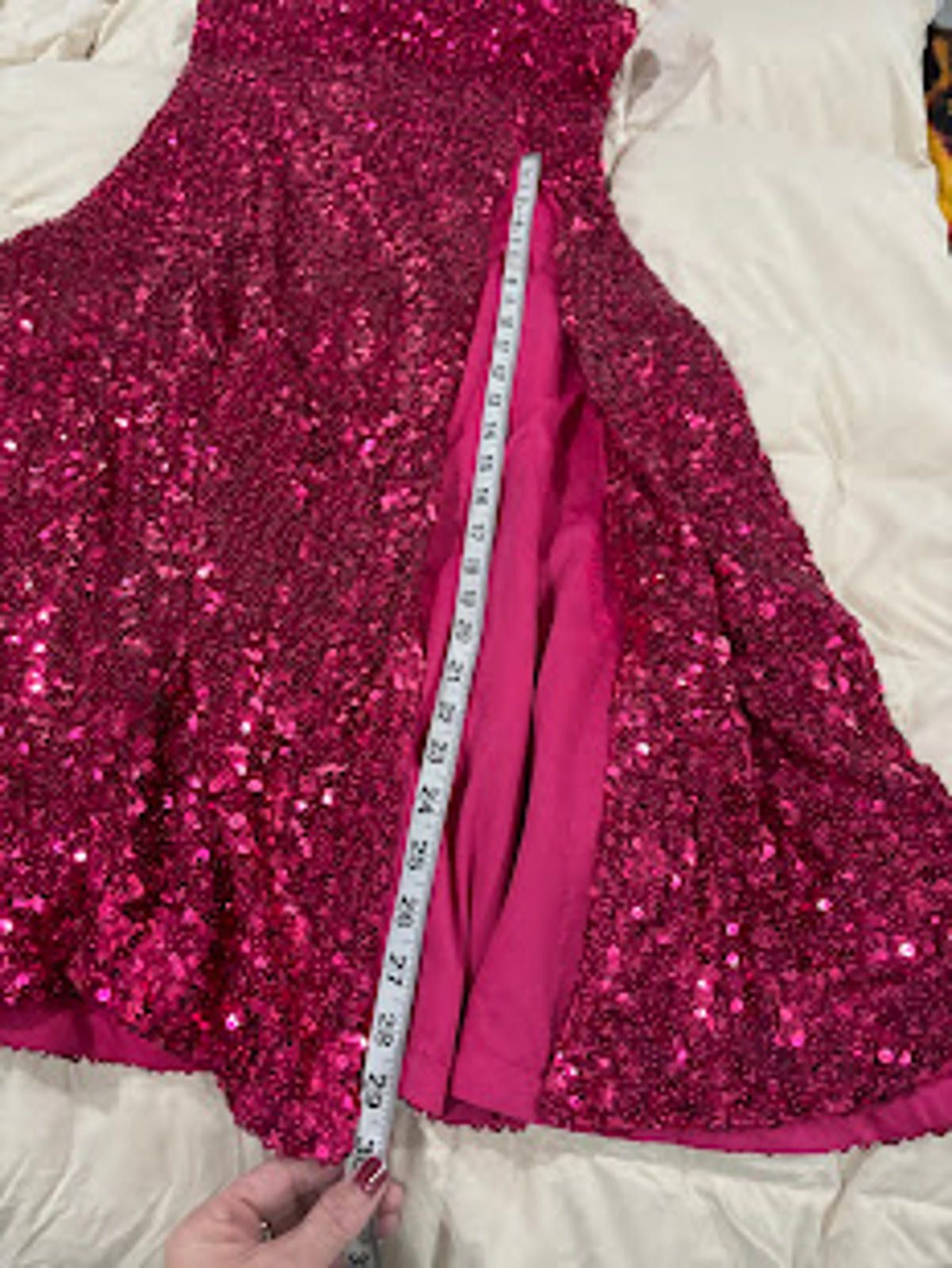 Other Faeriesty Pink Sequin Strapless Dress &Feather Detail Size M Size M / US 6-8 / IT 42-44 - 6 Thumbnail