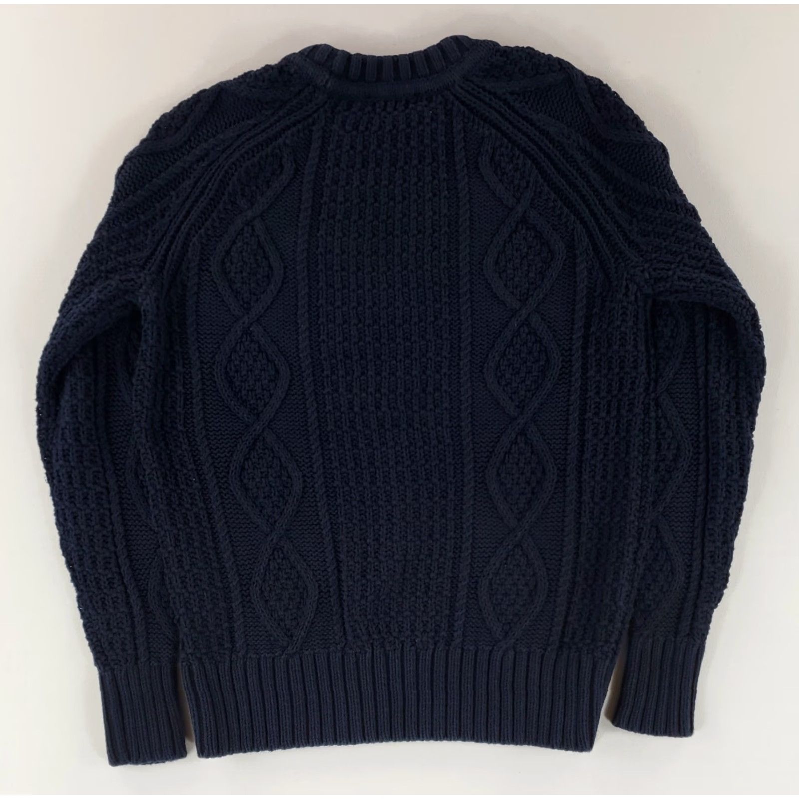 J.Crew J.CREW Sweater Long Sleeve Blue Cotton Mens S Pullover Chunky Knit Size US S / EU 44-46 / 1 - 3 Thumbnail