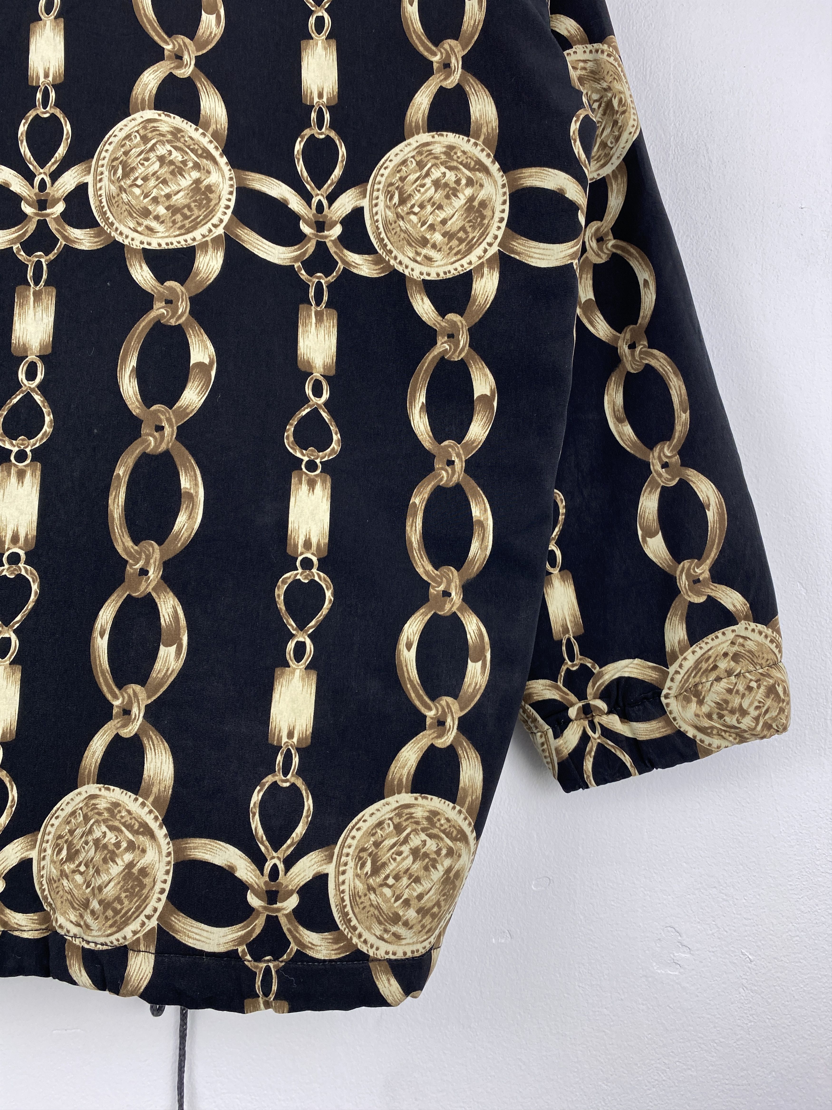 Japanese Brand Rare Vintage 90s Japanese Brand Gold Chain Zipper Up Jacket Size US XL / EU 56 / 4 - 9 Thumbnail