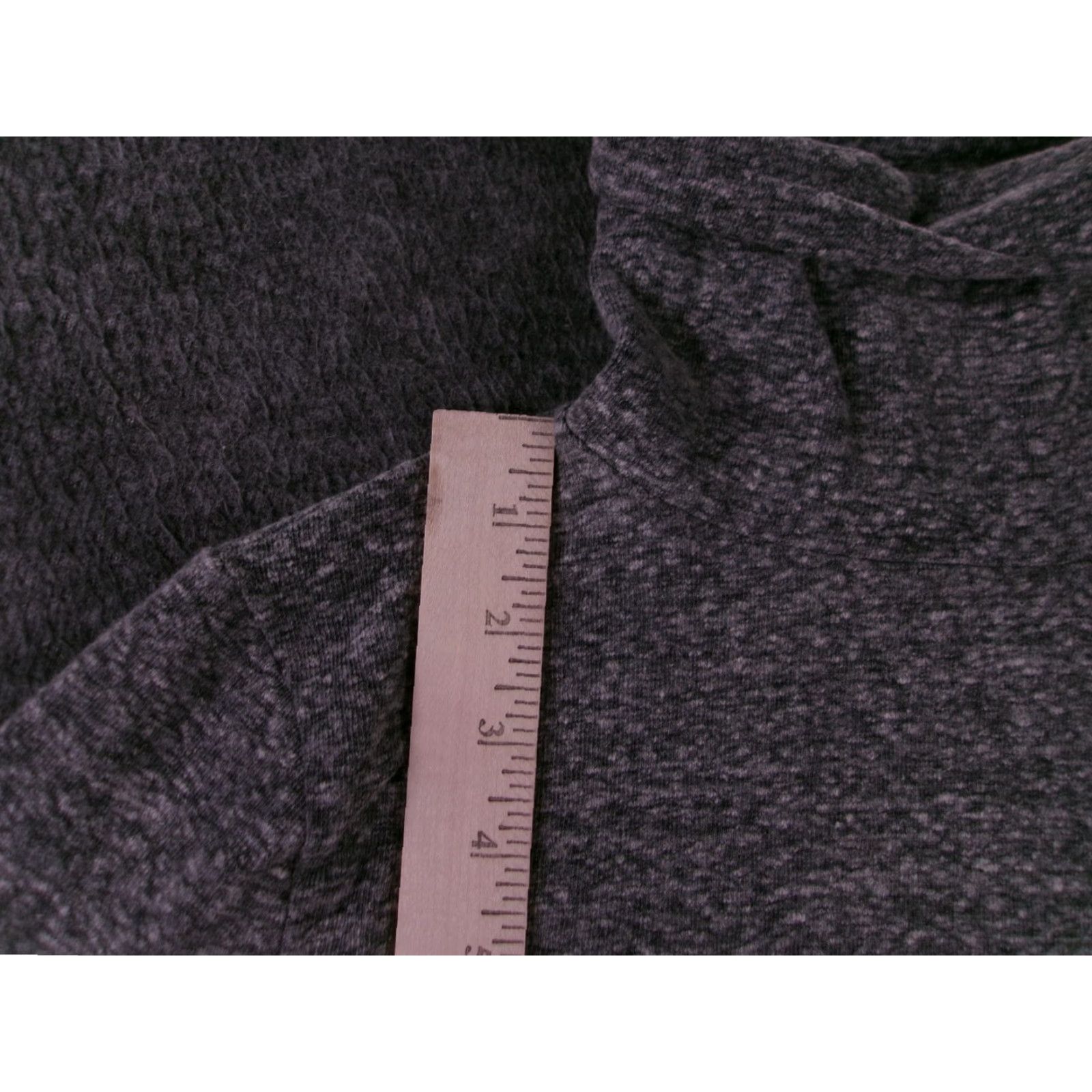 Madewell Madewell Bodysuit XS Women Gray Turtleneck Long Sleeve Snap Closure Knit Top Size XS / US 0-2 / IT 36-38 - 4 Thumbnail