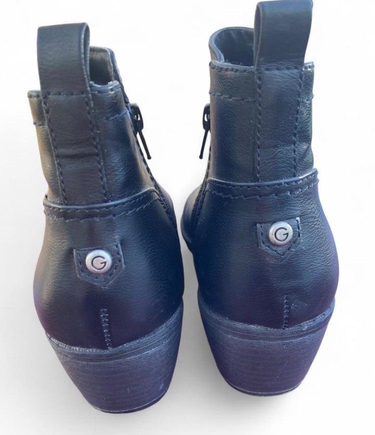 Guess Guess Black Faux Leather Ankle Booties Side Zip Women’s 9 Size US 9 / IT 39 - 6 Thumbnail