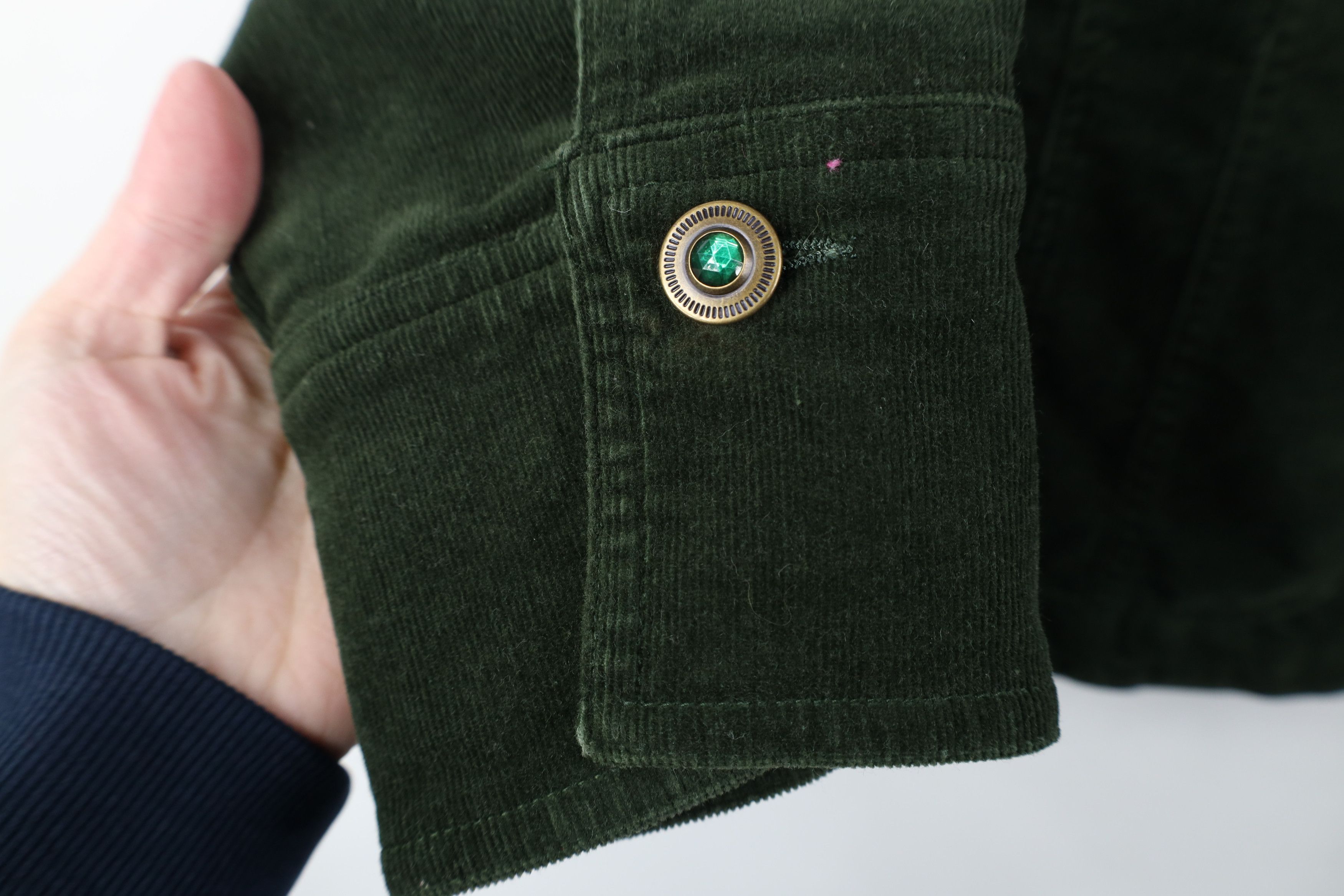 Vintage Vintage 90s Y2K Streetwear Babydoll Corduroy Trucker Jacket Size L / US 10 / IT 46 - 4 Thumbnail