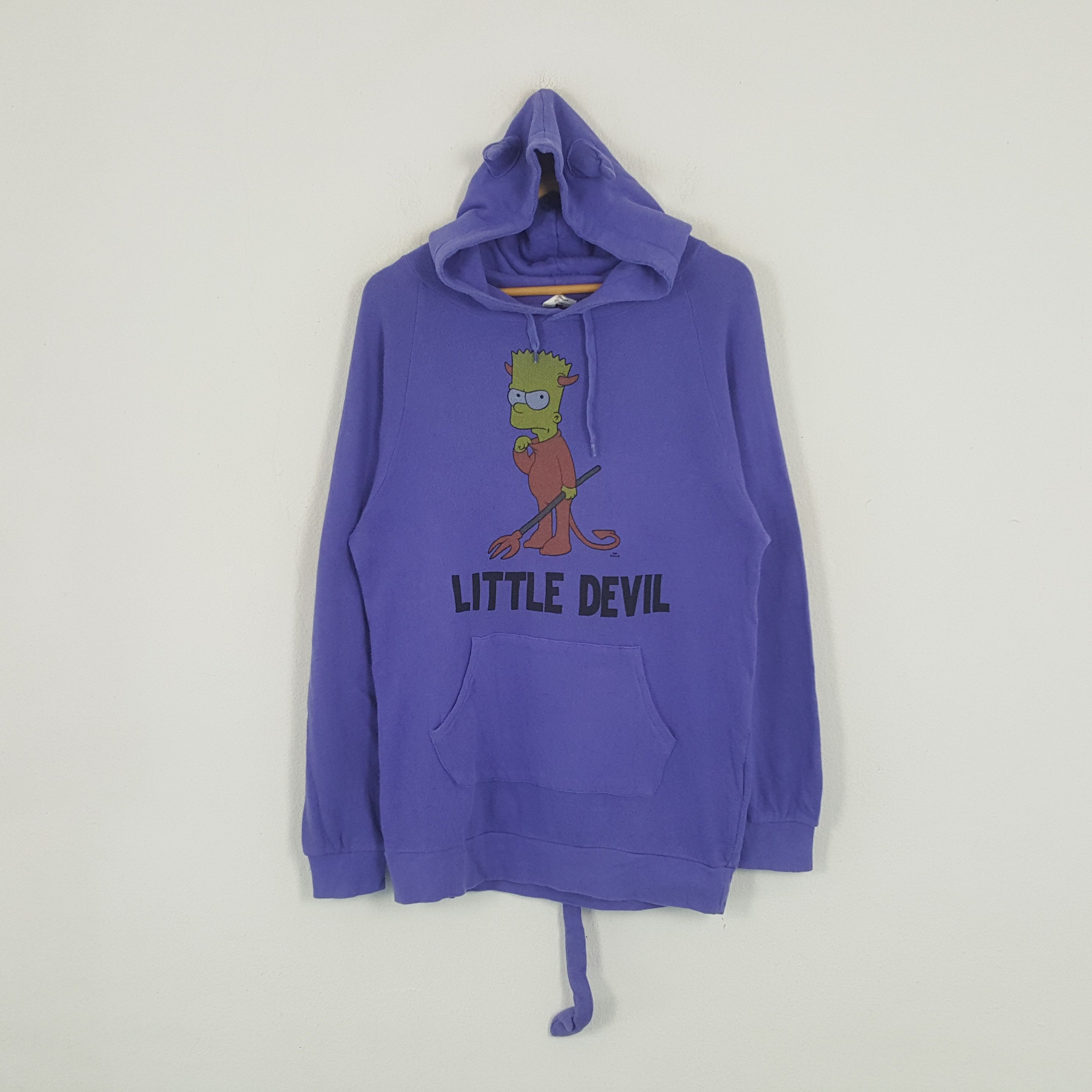 The Simpsons × Vintage Vintage Little Devil The Simpsons Cartoon Hoodies Size US S / EU 44-46 / 1 - 1 Thumbnail