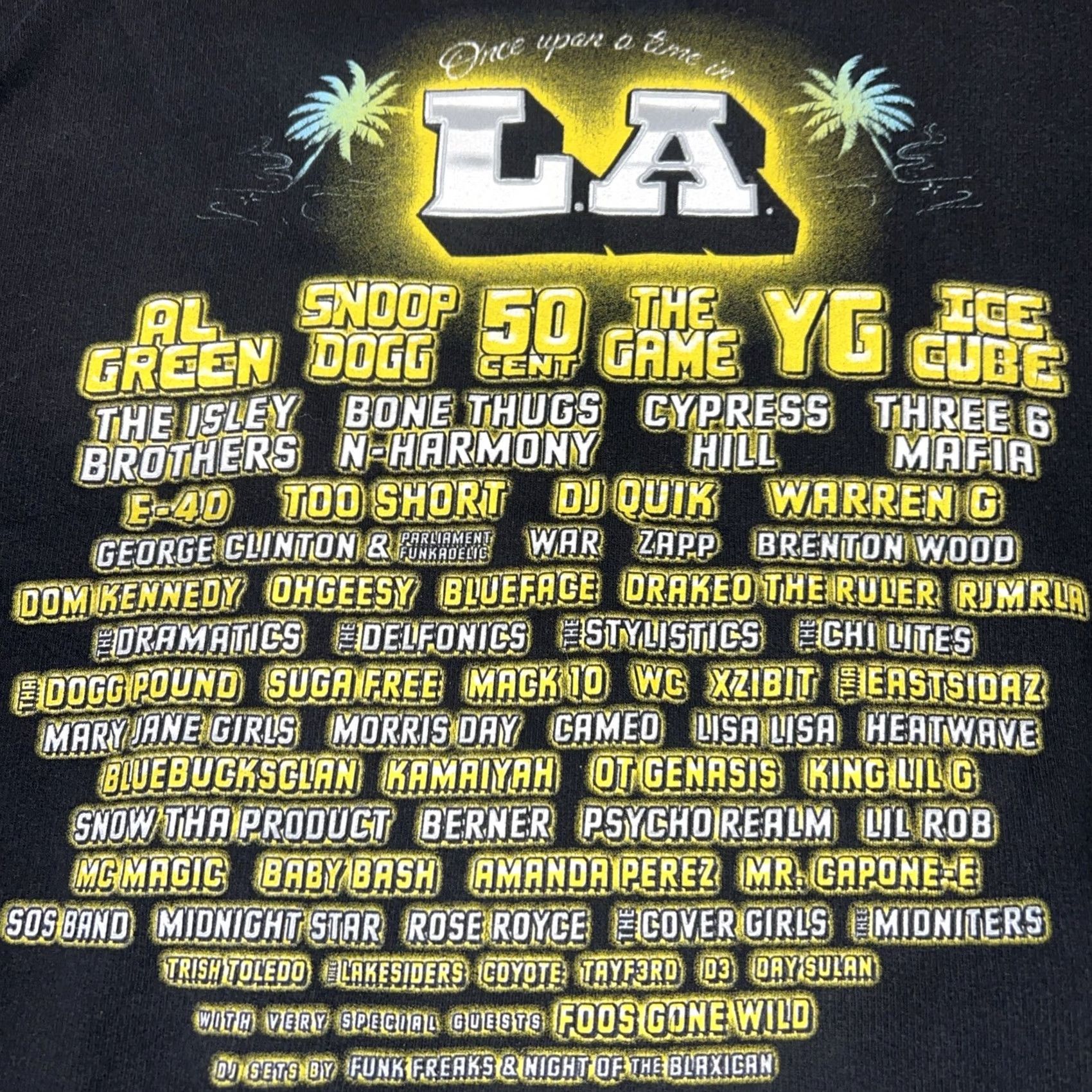 Vintage VINTAGE Once Upon A Time In LA Snoop Dogg 50 Cent Concert Sweatshirt Hoodie Large Black Mens Hoodie Size US L / EU 52-54 / 3 - 2 Thumbnail