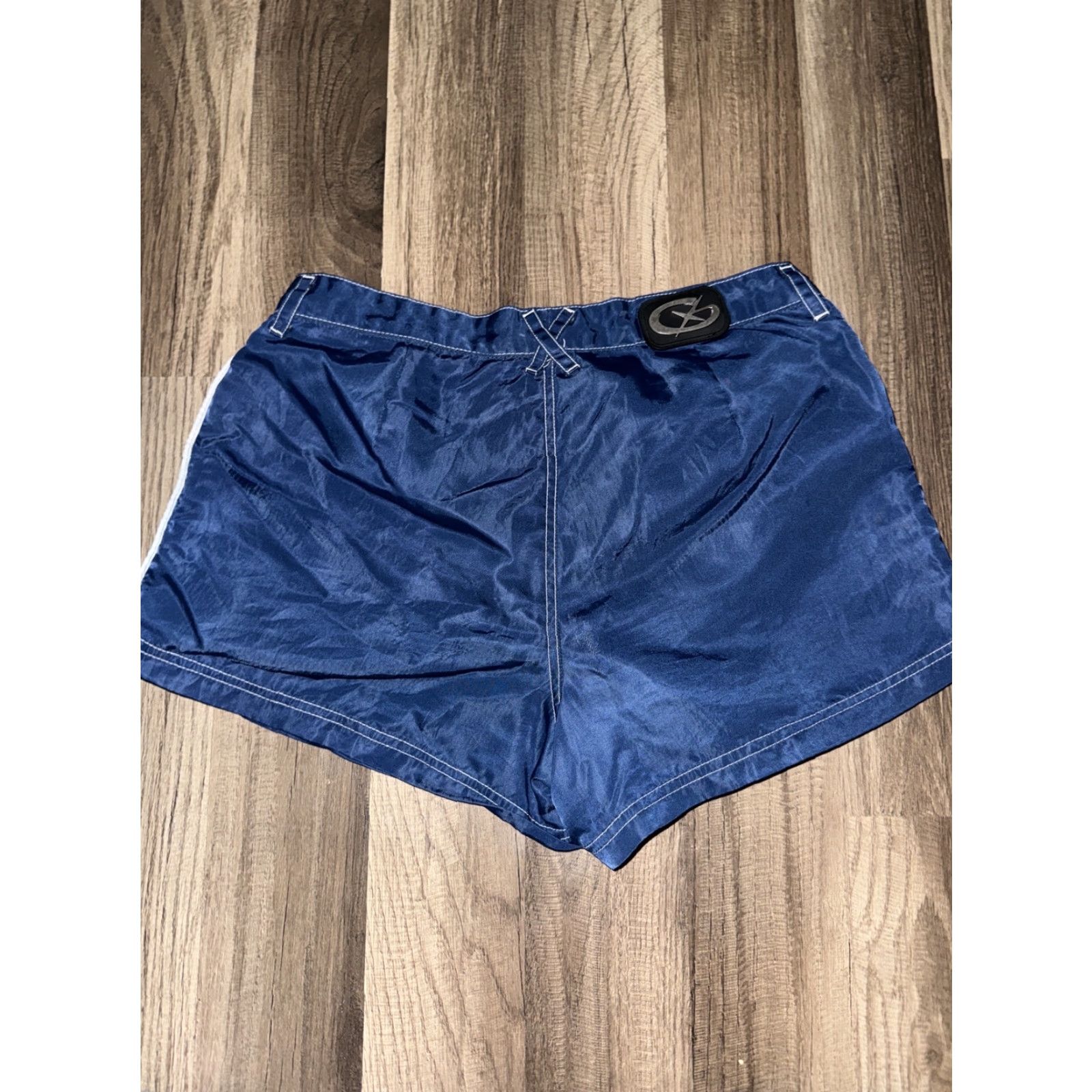 G-Star VINTAGE G-Star Women’s Shorts Blue Nylon Zipper 28 Biker Stars Regular Size 28 Women Size 28" / US 6 / IT 42 - 5 Thumbnail