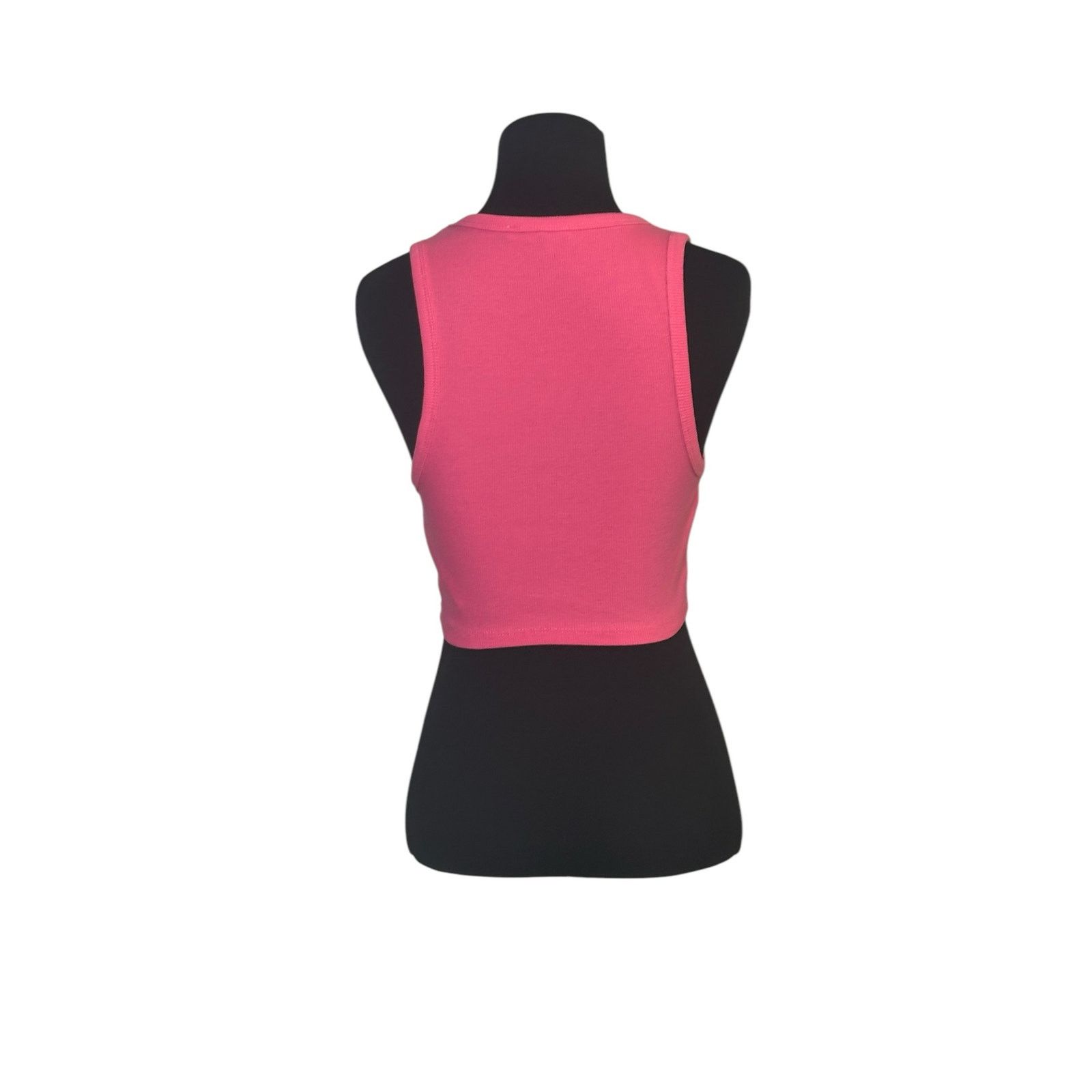 Zara Zara pink ribbed crop tank top size M Size M / US 6-8 / IT 42-44 - 2 Thumbnail
