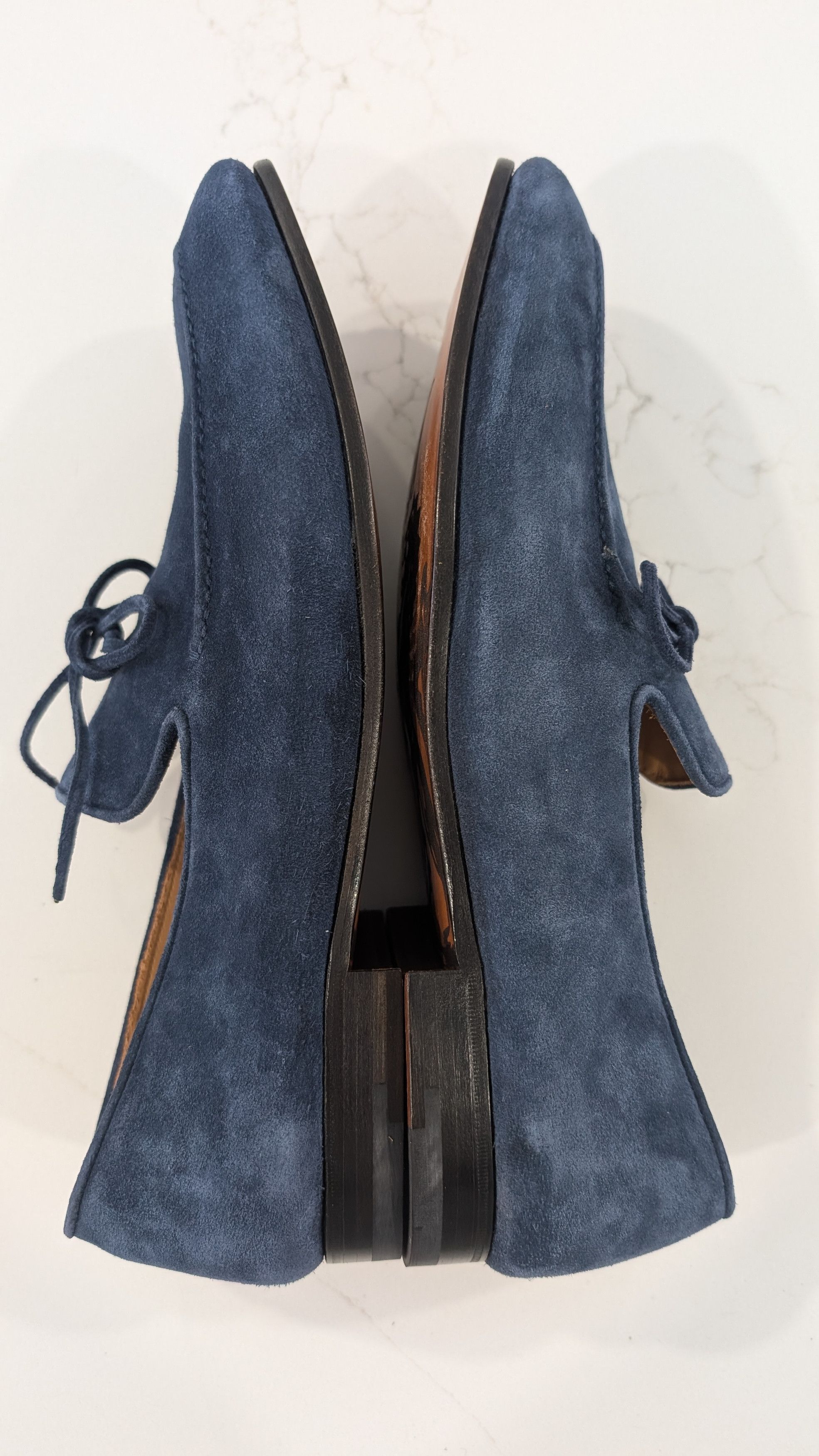 Other Paolo Scafora Art 740 Blue Suede Slip On Loafer Mens Size 10 Size US 10 / EU 43 - 9 Thumbnail
