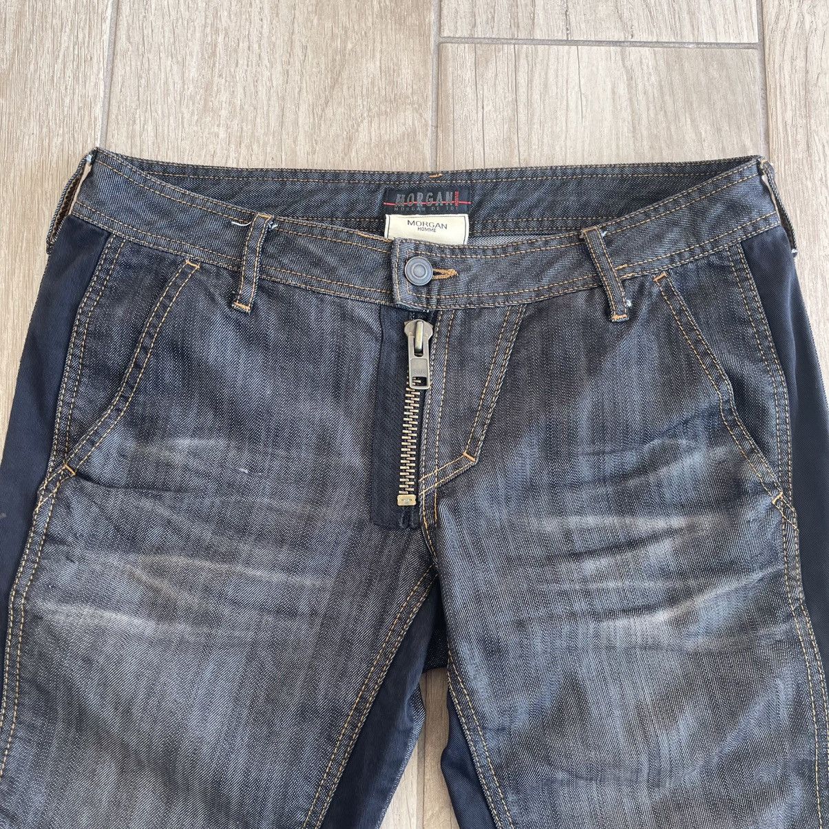 Morgan Homme 10th Anniversary Edition Two-Tone Stripe Denim Jeans Size US 30 / EU 46 - 3 Thumbnail