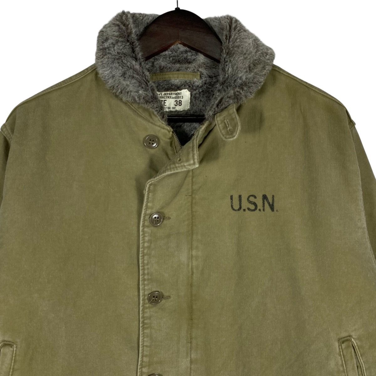 Vintage Vintage USN N-1 Deck Fur Lined Jacket Size US M / EU 48-50 / 2 - 4 Thumbnail