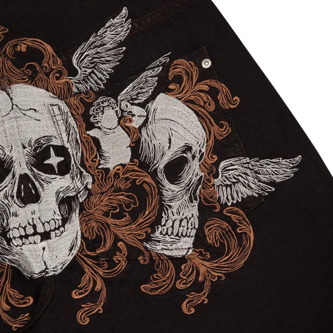 Other Skeleton Pattern Embroidery Jean Size US 36 / EU 52 - 2 Thumbnail