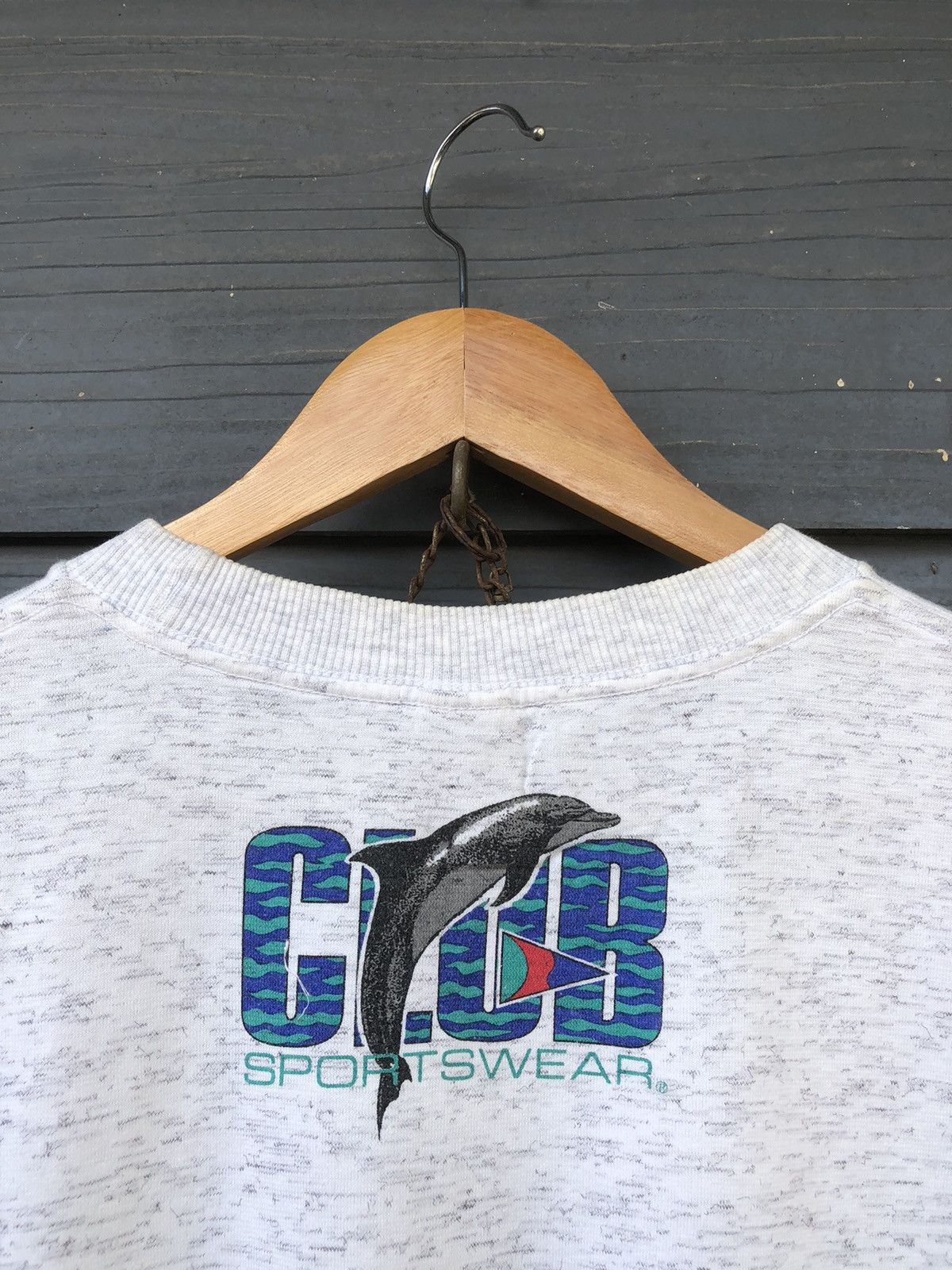 Japanese Brand × Vintage RARE Vintage 80s Club Sportwear Dolphin Safe Tee Size US L / EU 52-54 / 3 - 12 Thumbnail
