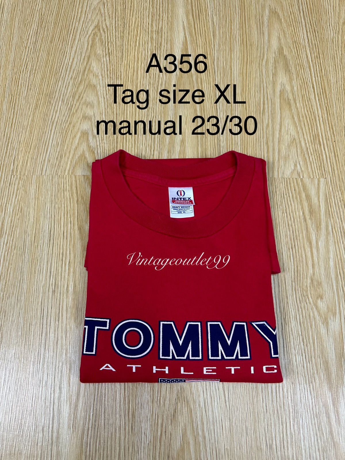 Tommy Hilfiger Vintage Tommy Athletic Usa Tshirt A356 Size US XL / EU 56 / 4 - 10 Thumbnail
