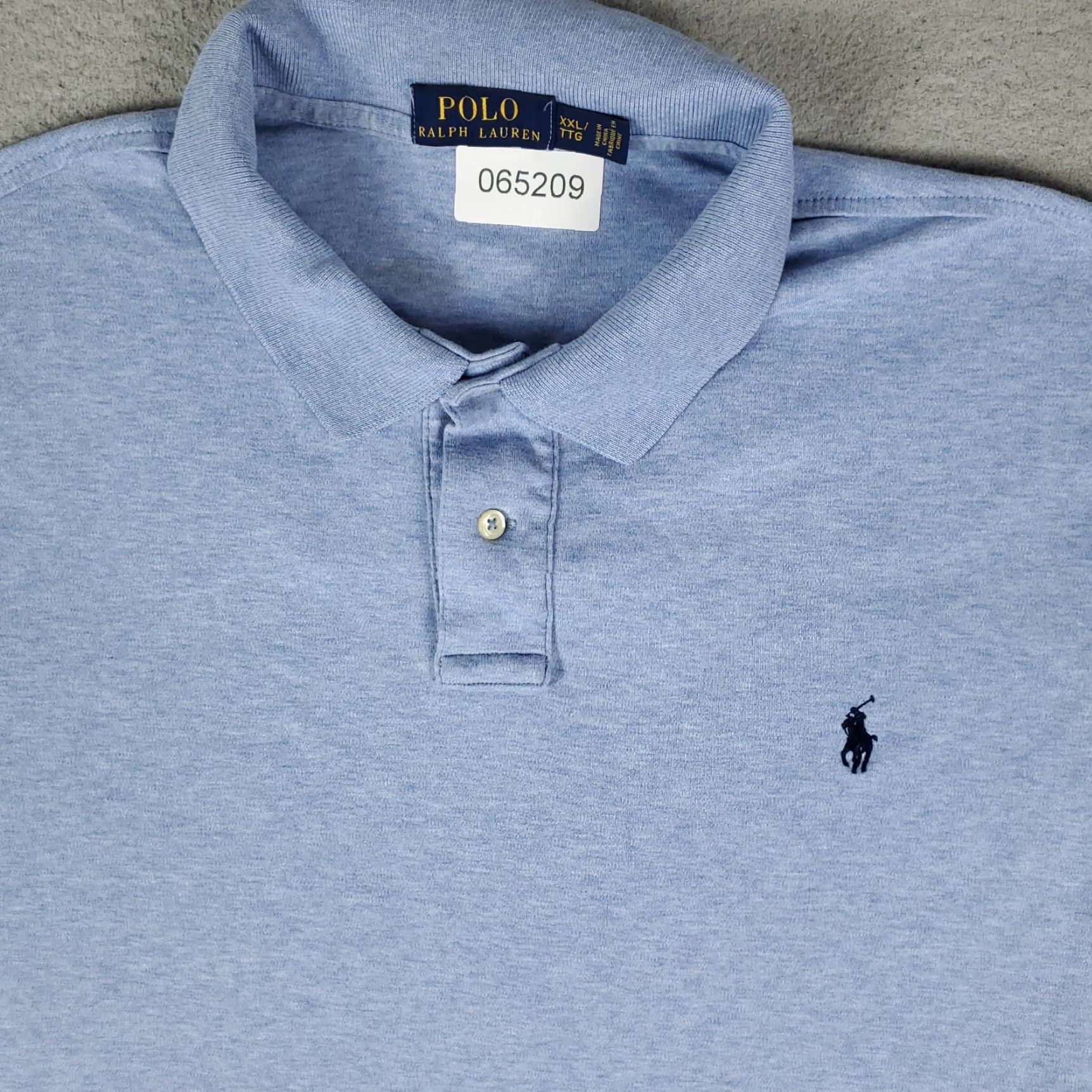 Ralph Lauren Ralph Lauren Shirt Polo Casual Short Sleeve Pony 2XL Blue Mens Size US XXL / EU 58 / 5 - 2 Thumbnail