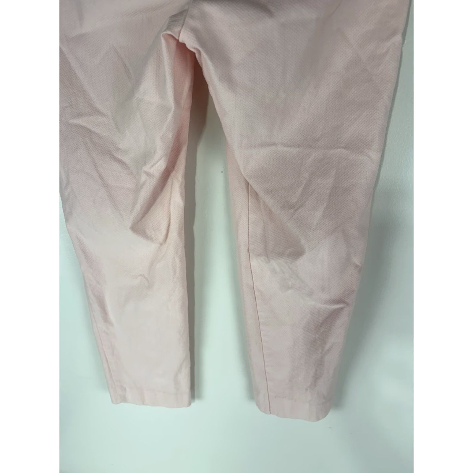 Ellen Tracy VINTAGE Ellen Tracy Women's Pants Cropped Straight Fit Knit Stretch Casual Workwear Size L Pink Size 36" / US 14 / IT 50 - 6 Thumbnail