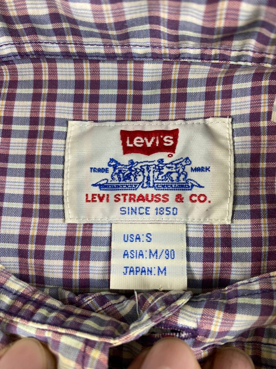 Flannel vintage levis checkered flannel shirt nice design Size US S / EU 44-46 / 1 - 5 Thumbnail