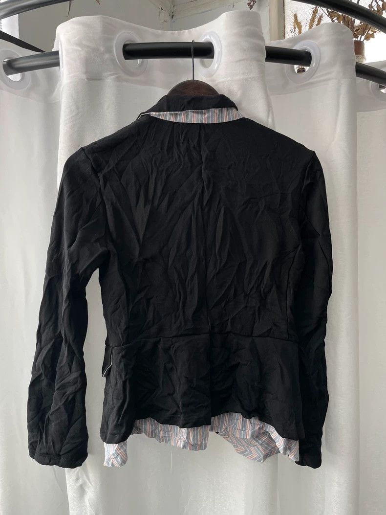 Yohji Yamamoto yohji Yamamoto size 2 Black Patchwork Blazer Size M / US 6-8 / IT 42-44 - 2 Thumbnail