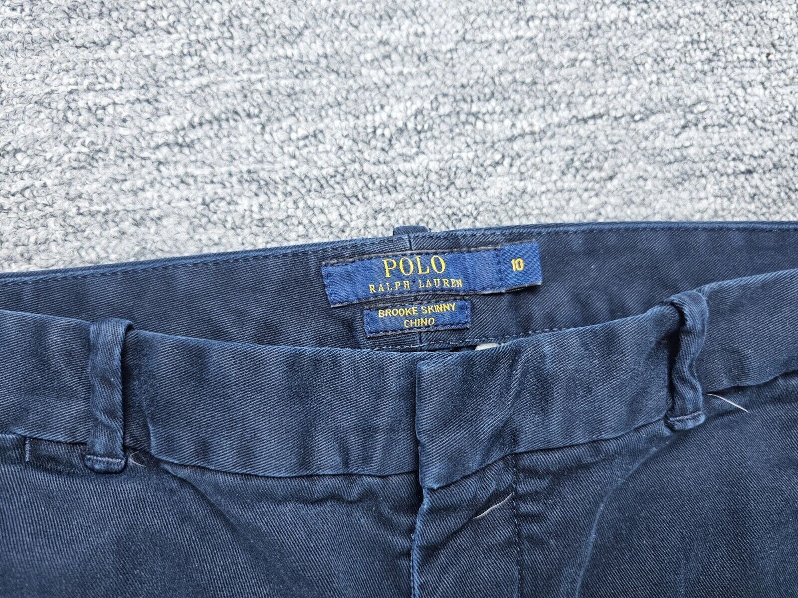 Polo Ralph Lauren Polo Ralph Lauren Brooke Skinny Chino Pants Navy Blue 10 Size 33" - 3 Thumbnail