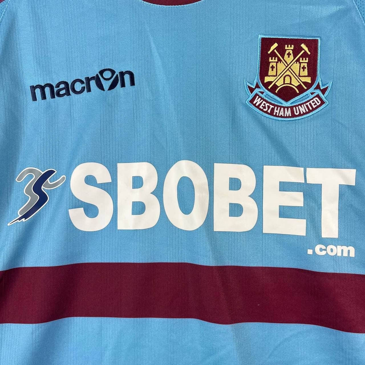 Macron West Ham United 2012 Home Football Soccer Shirt Macron Sz L Size US L / EU 52-54 / 3 - 2 Thumbnail