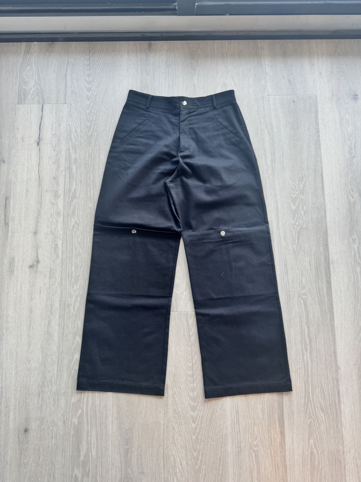 SPENCER BADU Spencer Badu Black Cotton Cargo Pants Size US 34 / EU 50 - 1 Thumbnail