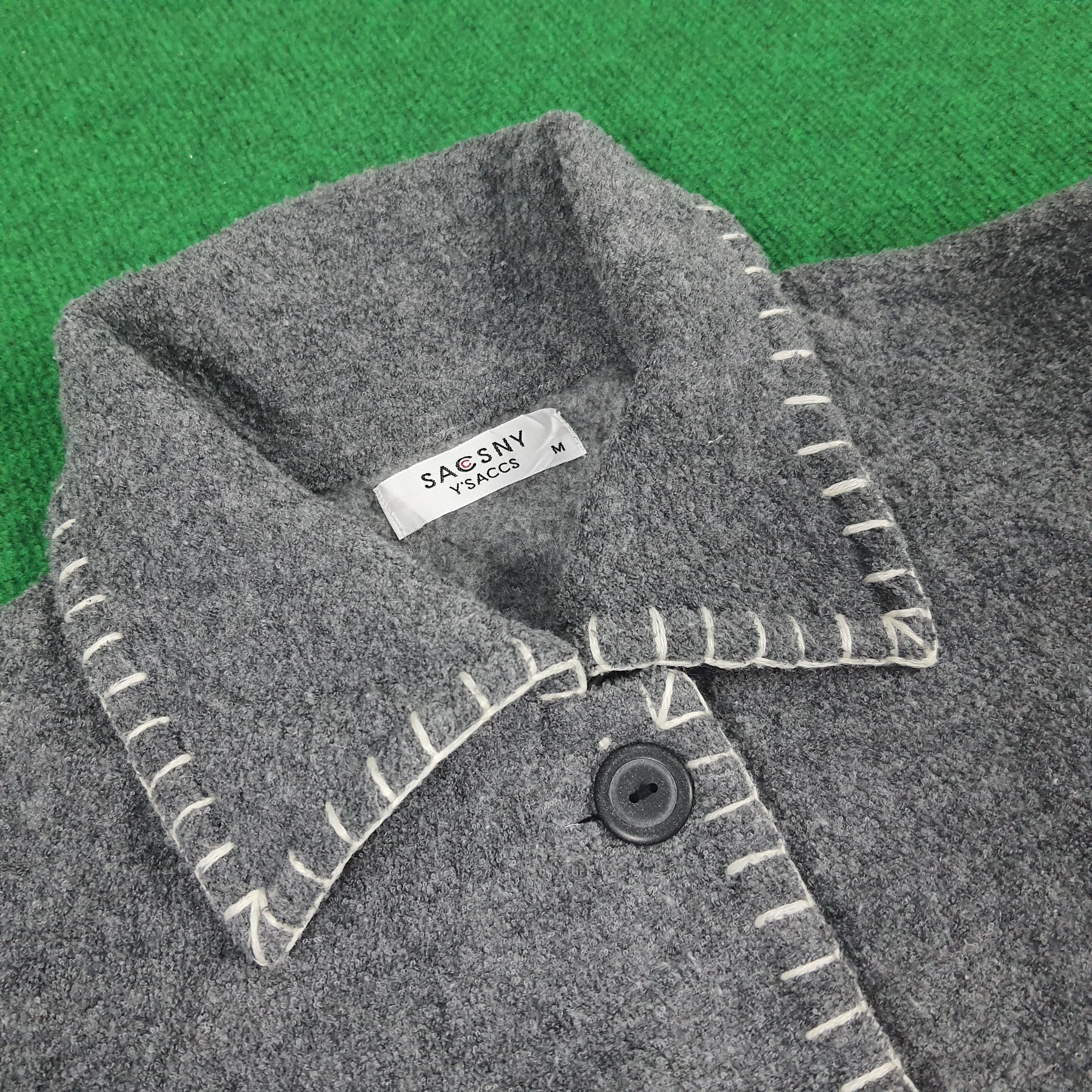 Japanese Brand × Yohji Yamamoto Vintage SACSNY Y'SACCS by Yohji Yamamoto Button Sweaters Size US M / EU 48-50 / 2 - 5 Thumbnail