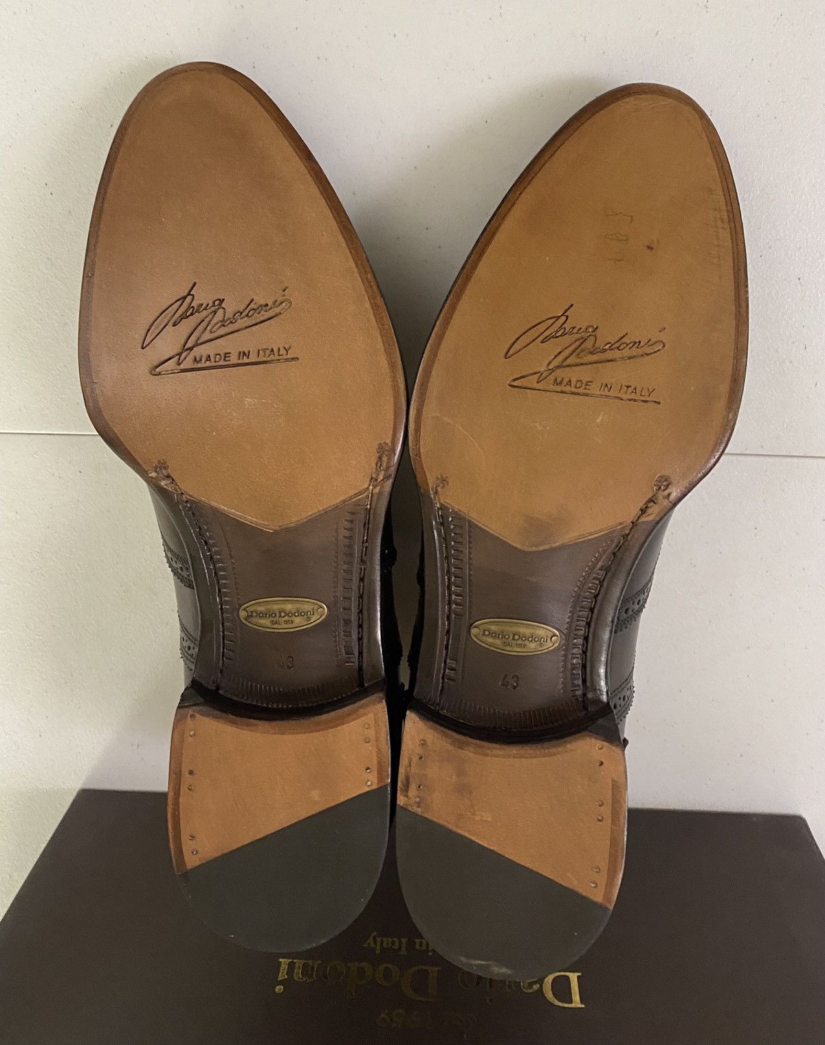Other Dario Dodoni Brown Handmade Brogue Wingtip Oxfords 10 US New Size US 10 / EU 43 - 8 Thumbnail