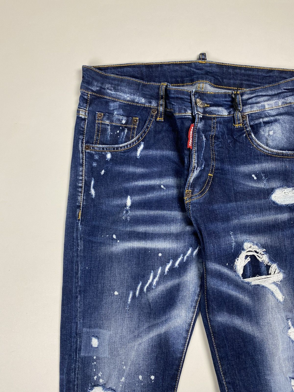 Dsquared2 Dsquared2 Ladies Distressed Denim Jeans Size 42 Size 28" / US 6 / IT 42 - 8 Thumbnail