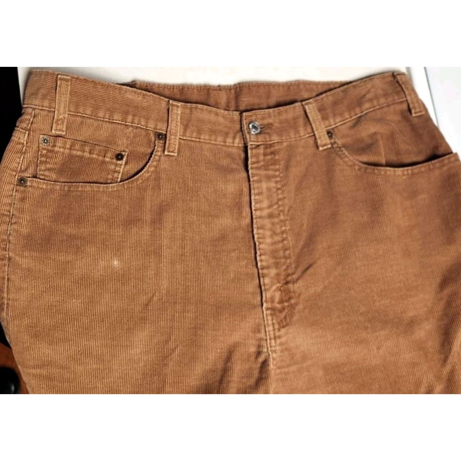 Levi's VINTAGE Levi's 505 Pants Men Brown Corduroy Regular Straight Leg 38x30 (36x30) Size US 38 / EU 54 - 5 Thumbnail