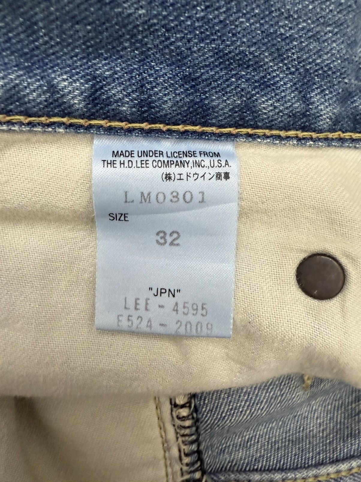 Lee × Vintage VINTAGE LEE RAIDERS CENTER TAG UNION MADE DISTRESS RARE Size US 32 / EU 48 - 10 Thumbnail