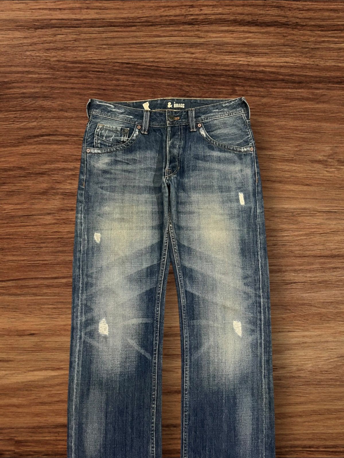 Japanese Brand Vintage Japanese Brand Blue Faded Washed Distressed Jeans Size US 32 / EU 48 - 3 Thumbnail