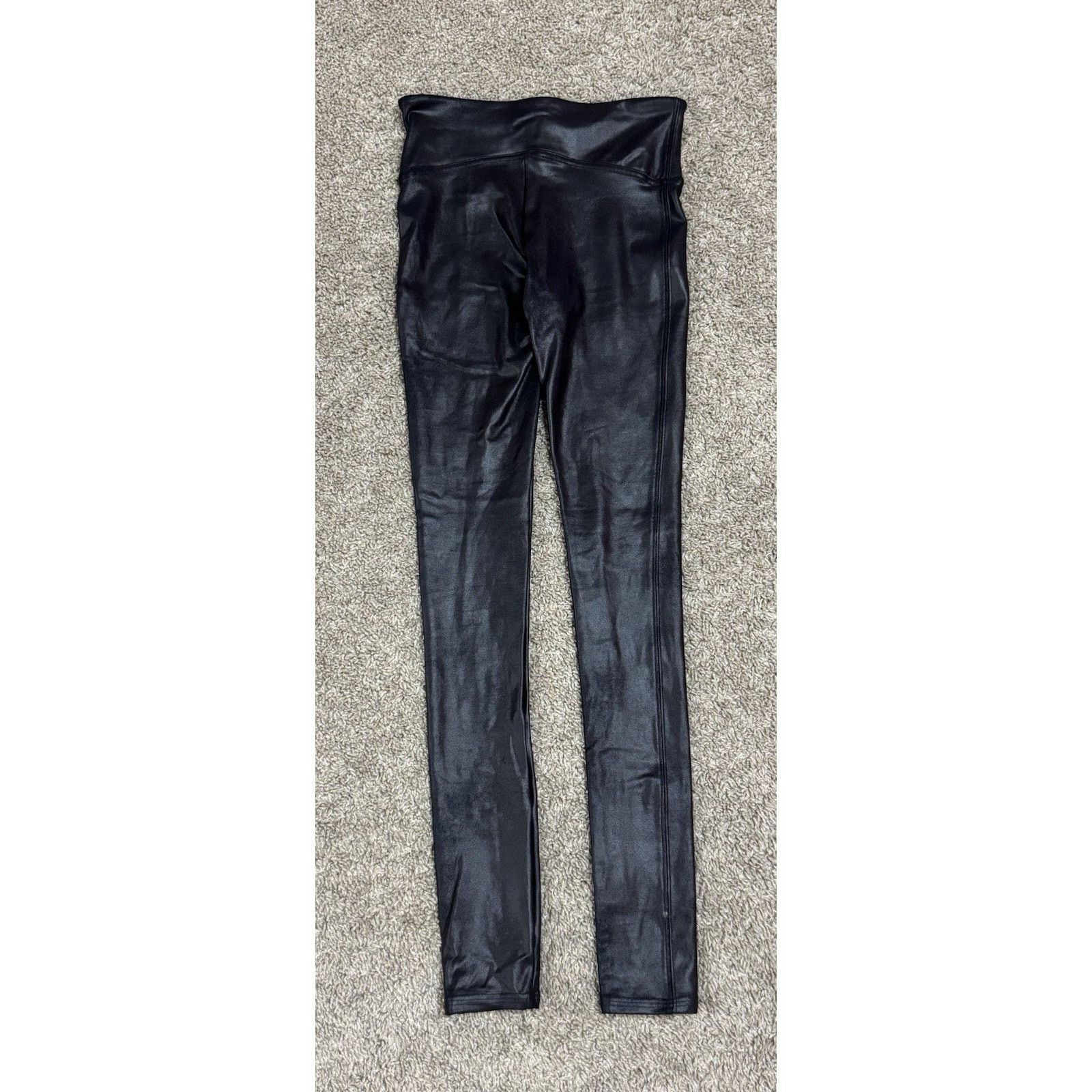 Spanx SPANX Faux Leather Shaping Contouring Sexy Leggings Black XS Size 26" / US 2 / IT 38 - 5 Thumbnail