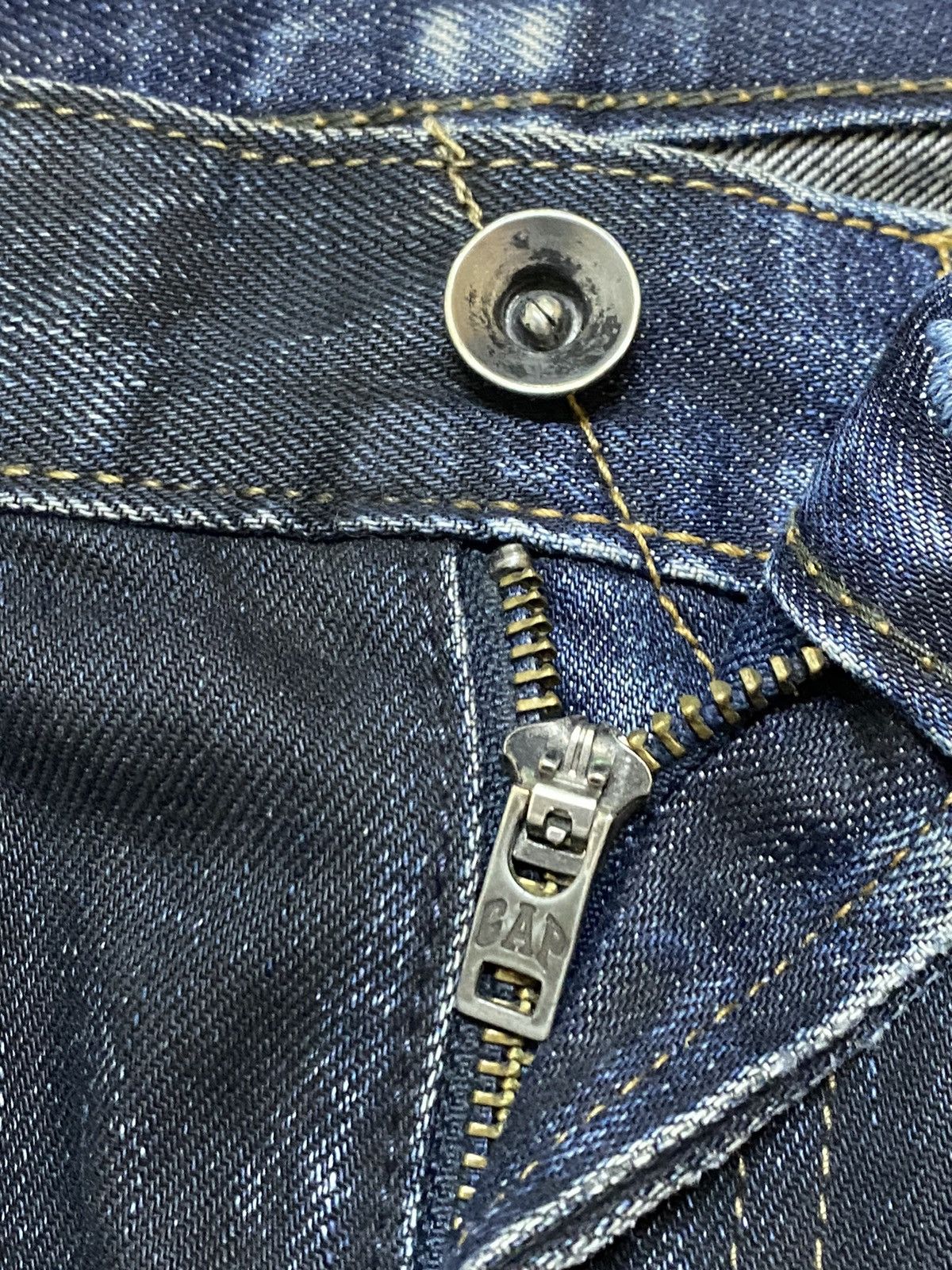 Gap Vintage Gap Denim Whisker Distressed Flare Bootcut Jeans Size US 31 - 9 Thumbnail