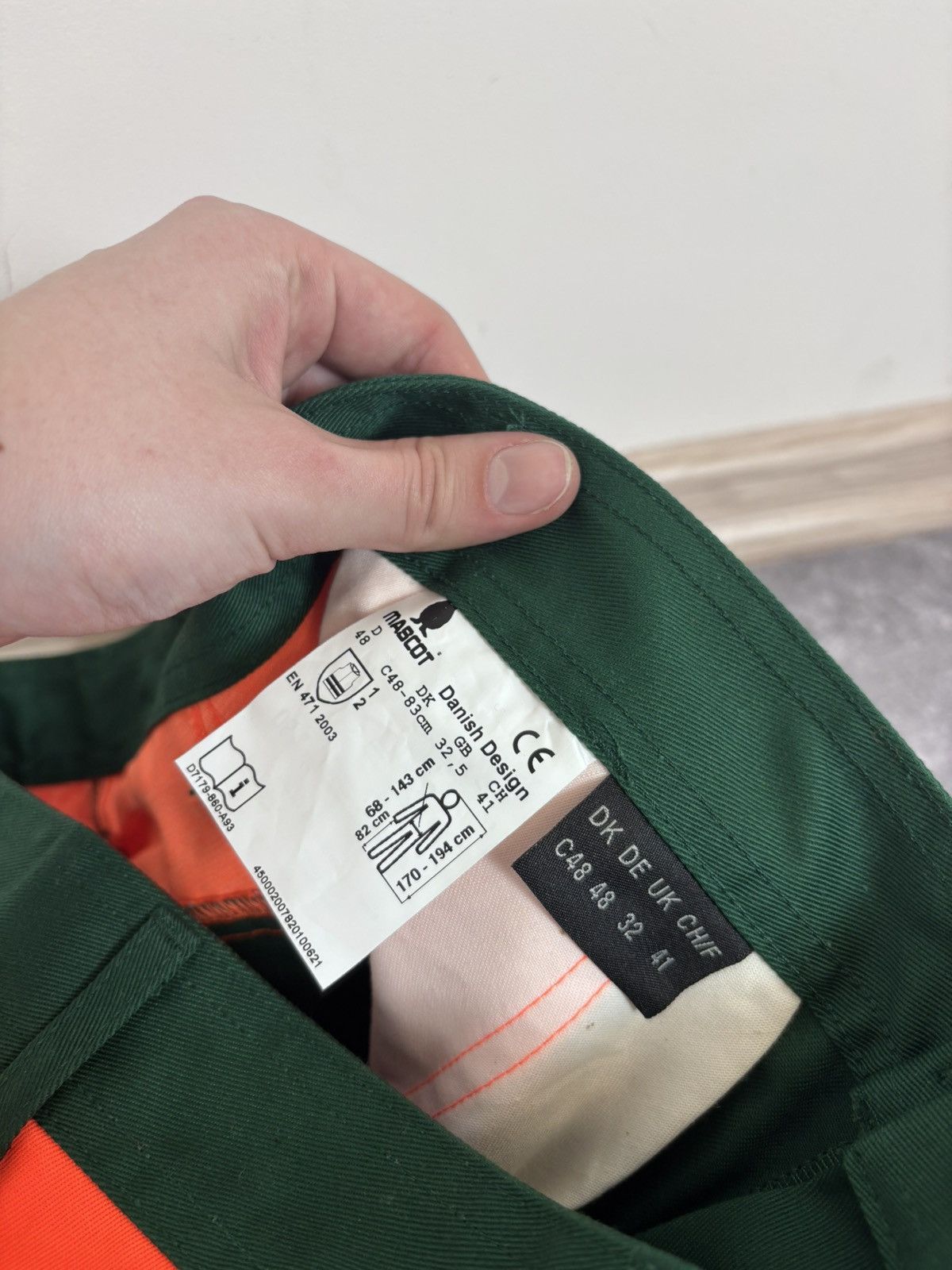 Other Mascot Men’s NWT Reflective Green/Orange Safety Cargo Pants Size US 32 / EU 48 - 10 Thumbnail