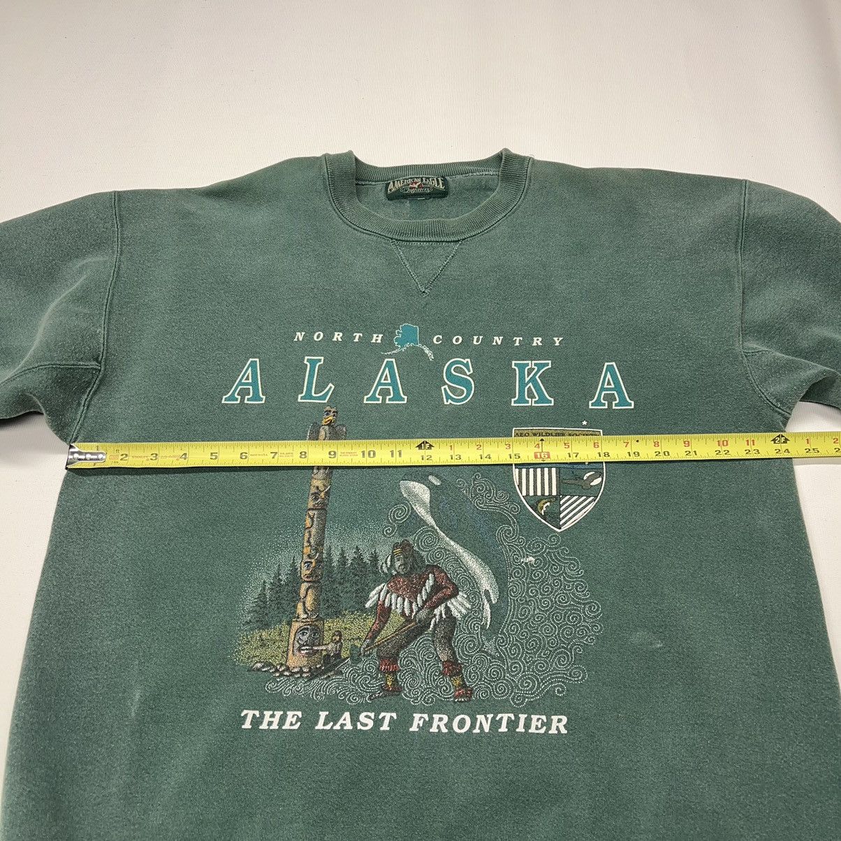 American Eagle Outfitters × Vintage VTG American Eagle Outfitters Crewneck Green Alaska Native Size US XL / EU 56 / 4 - 18 Thumbnail