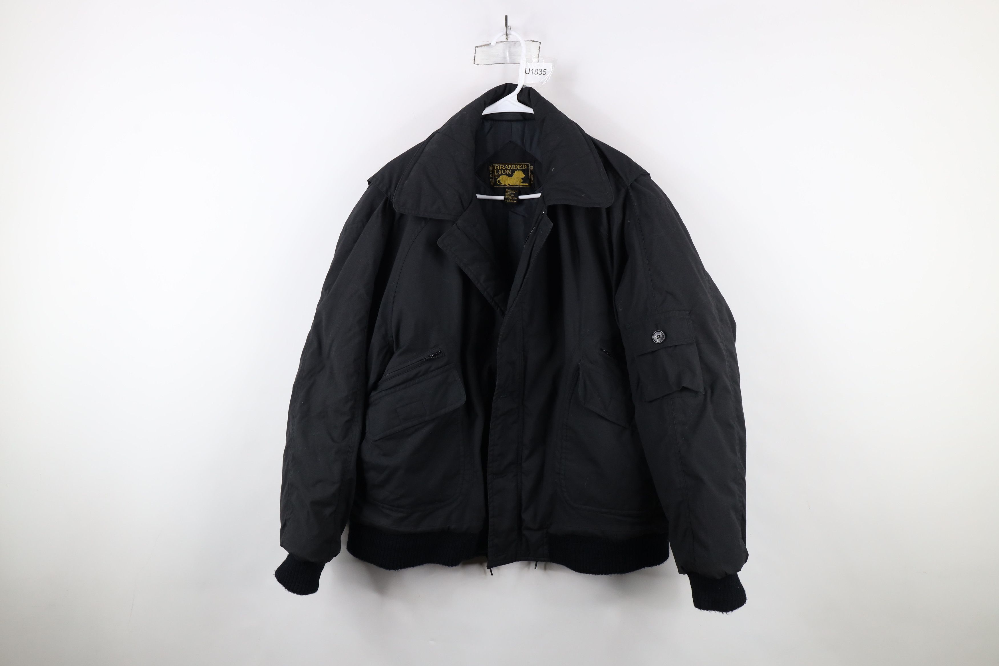 Vintage Vintage 90s Streetwear Quilted Full Zip Puffer Bomber Jacket Size US XL / EU 56 / 4 - 1 Thumbnail